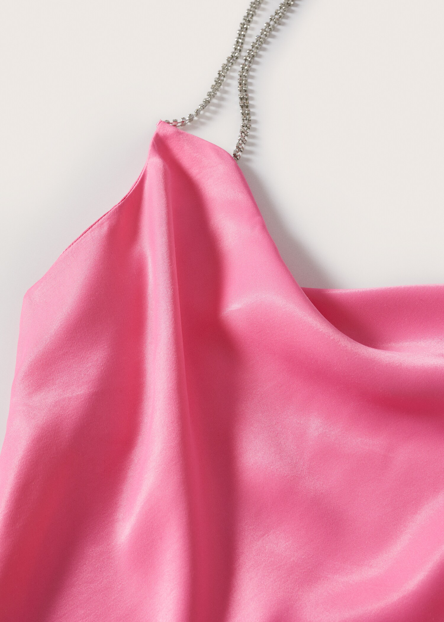 Vestido satinado strass - Detalle del artículo 8