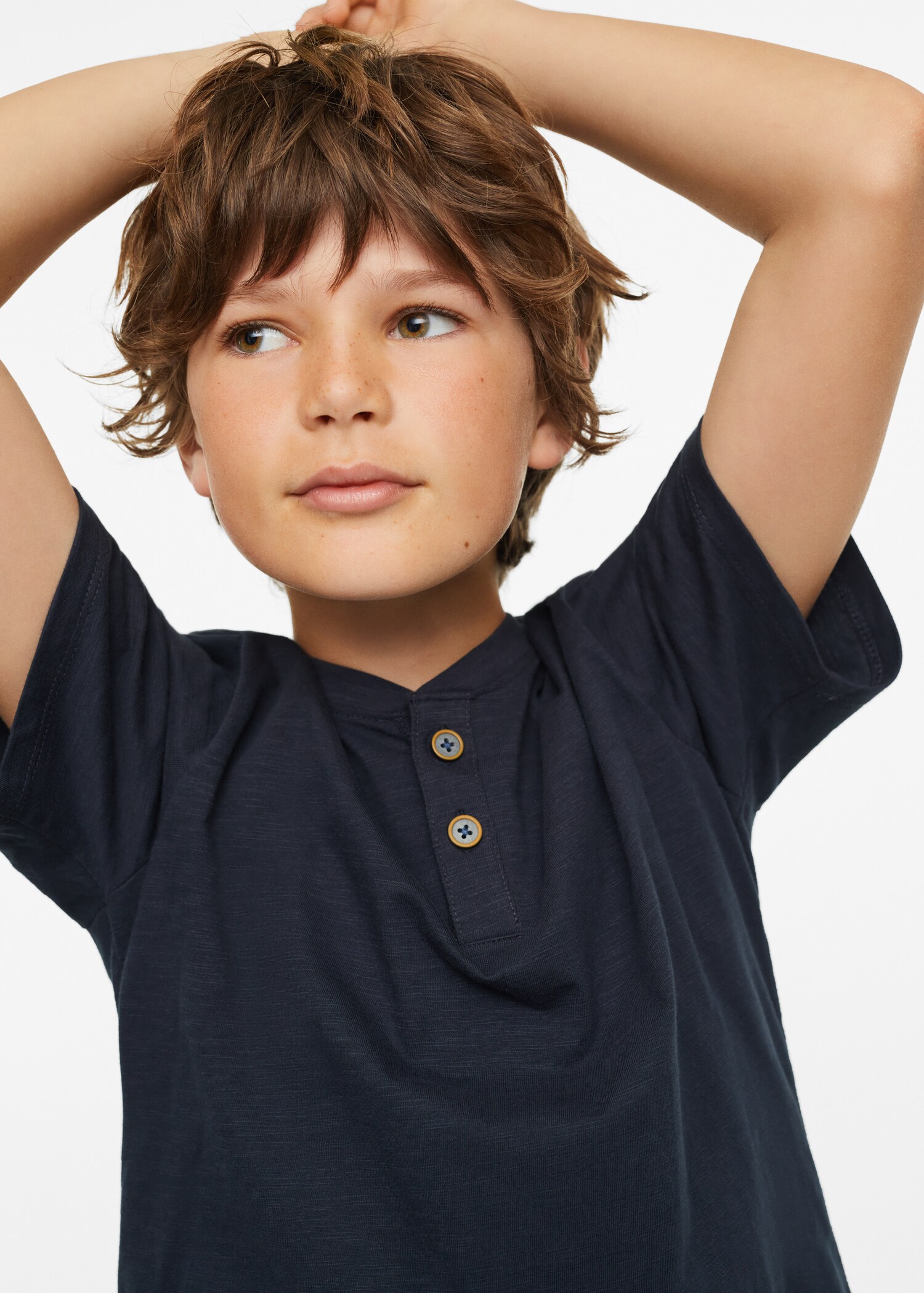 Camiseta algodón botones - Detalle del artículo 1