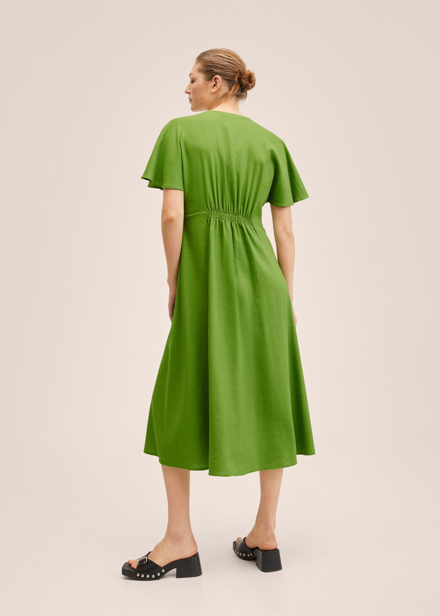 Vestido lino botones - Reverso del artículo