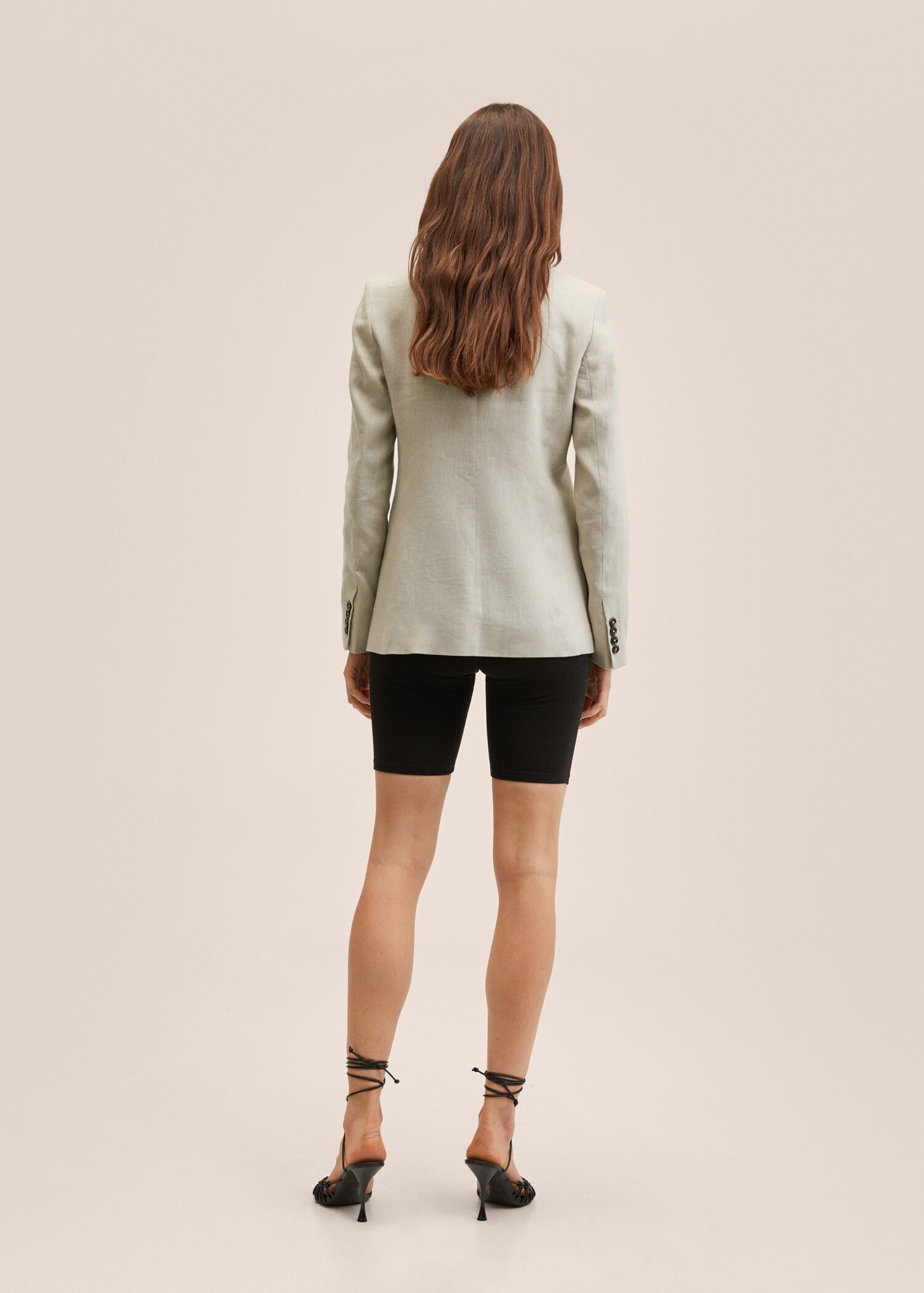 Blazer suit 100% linen - Reverse of the article