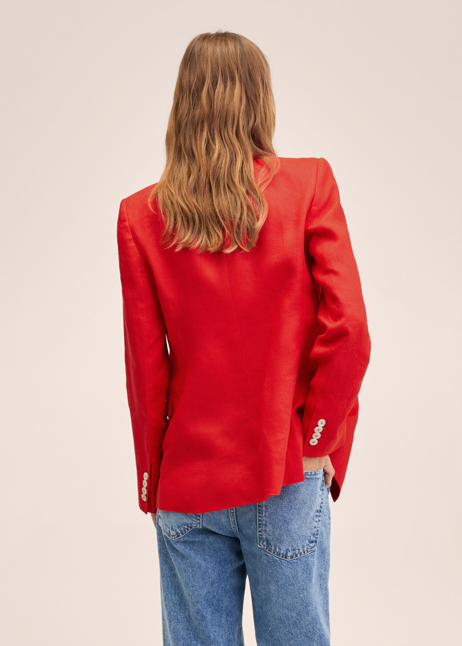 Blazer suit 100% linen - Reverse of the article
