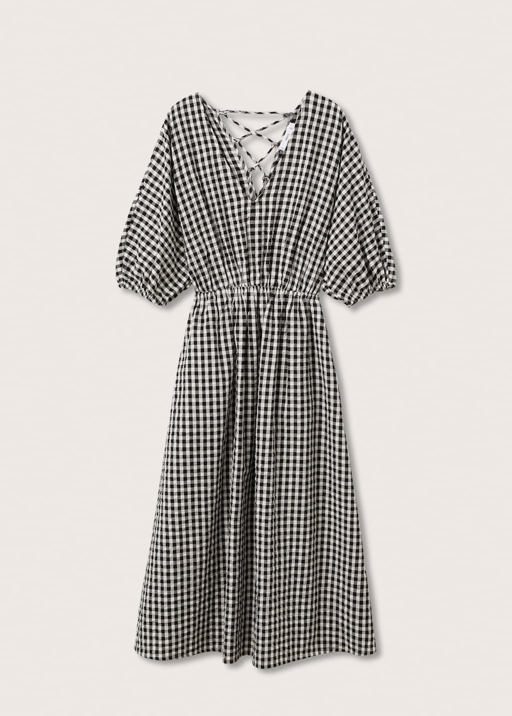 Robe coton vichy Femme MANGO OUTLET Belgique