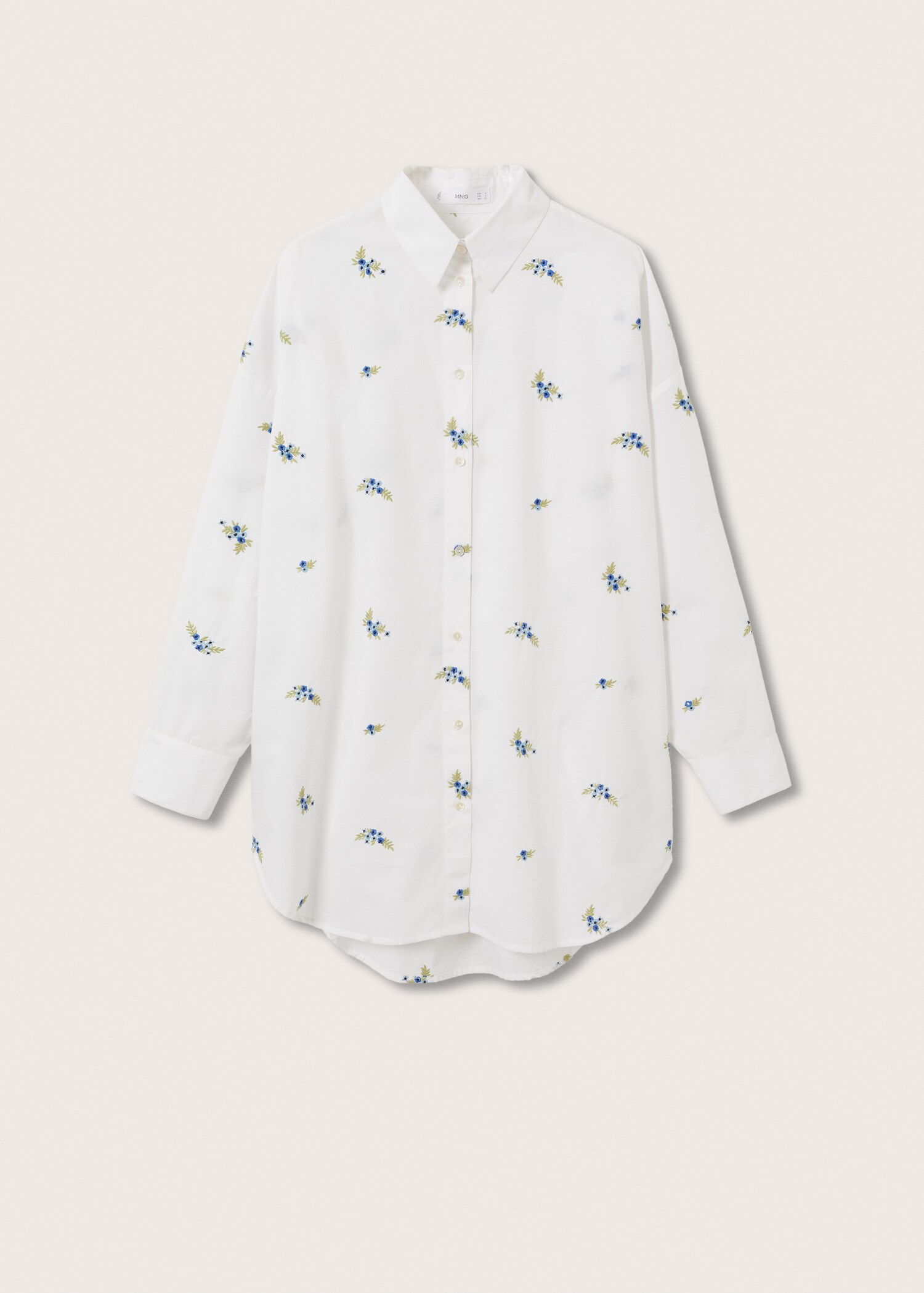 Oversized embroidered shirt - Article without model