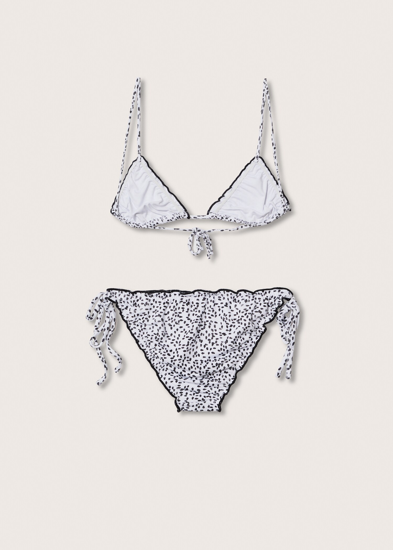 Polka-dot print bikini - Reverse of the article