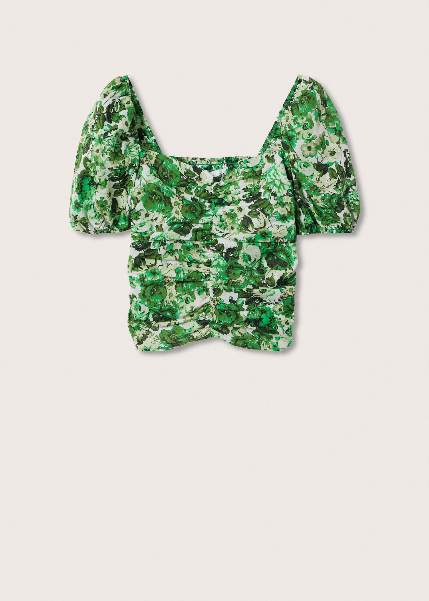 Blusa estampada fruncido - Artículo sin modelo