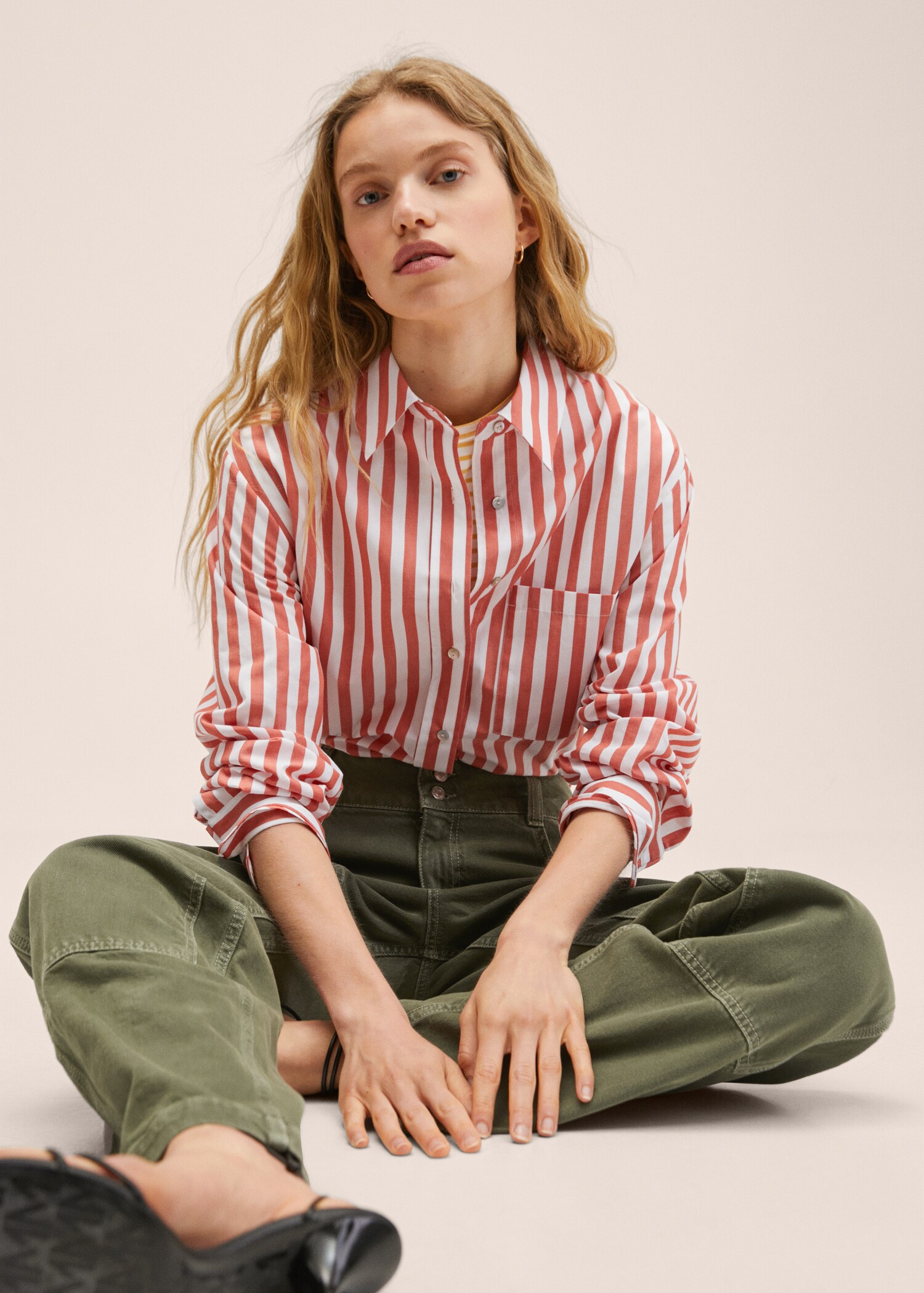 Striped cotton shirt - Details of the article 1