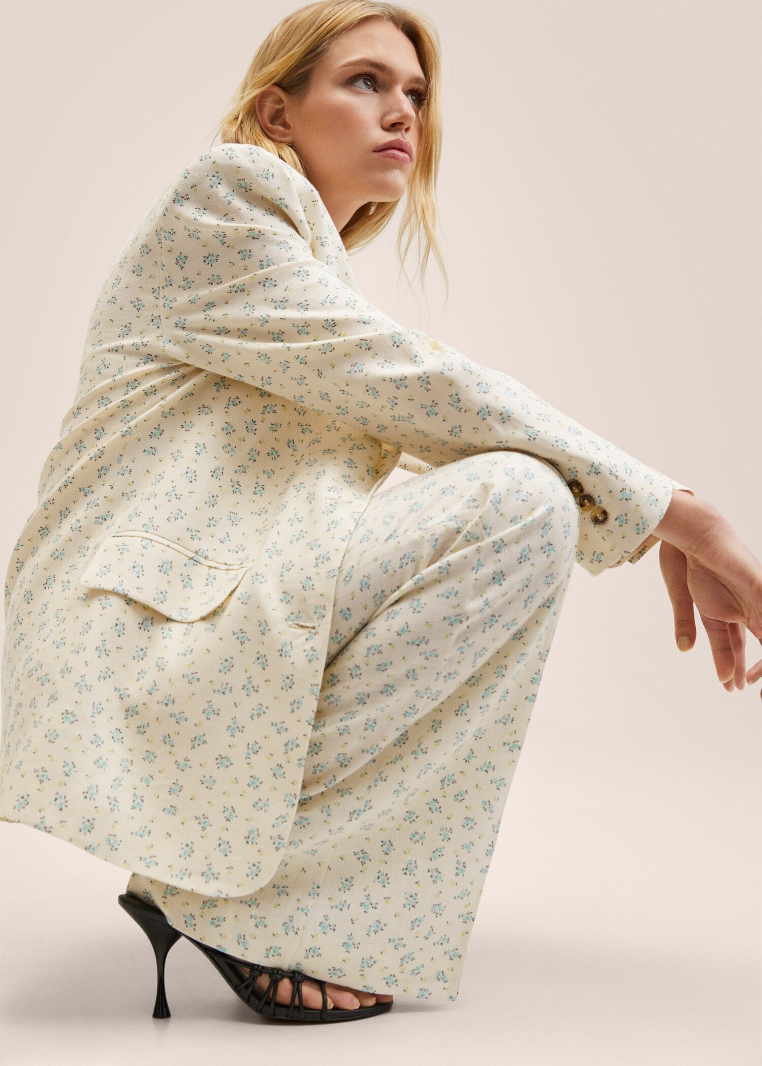 Pantalón traje 100% lino - Detalle del artículo 6