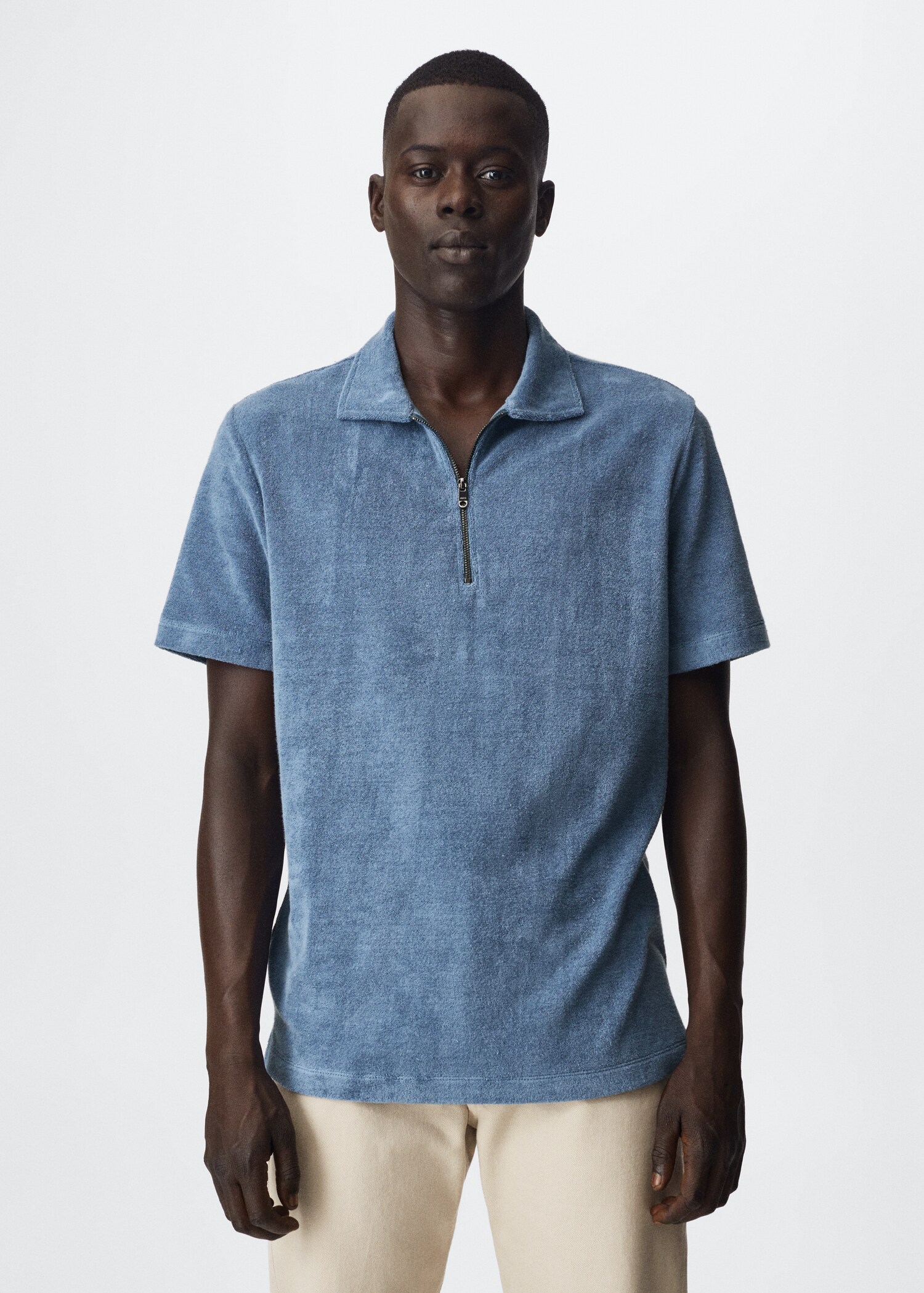 Polo cotone tessuto spugna - Piano medio