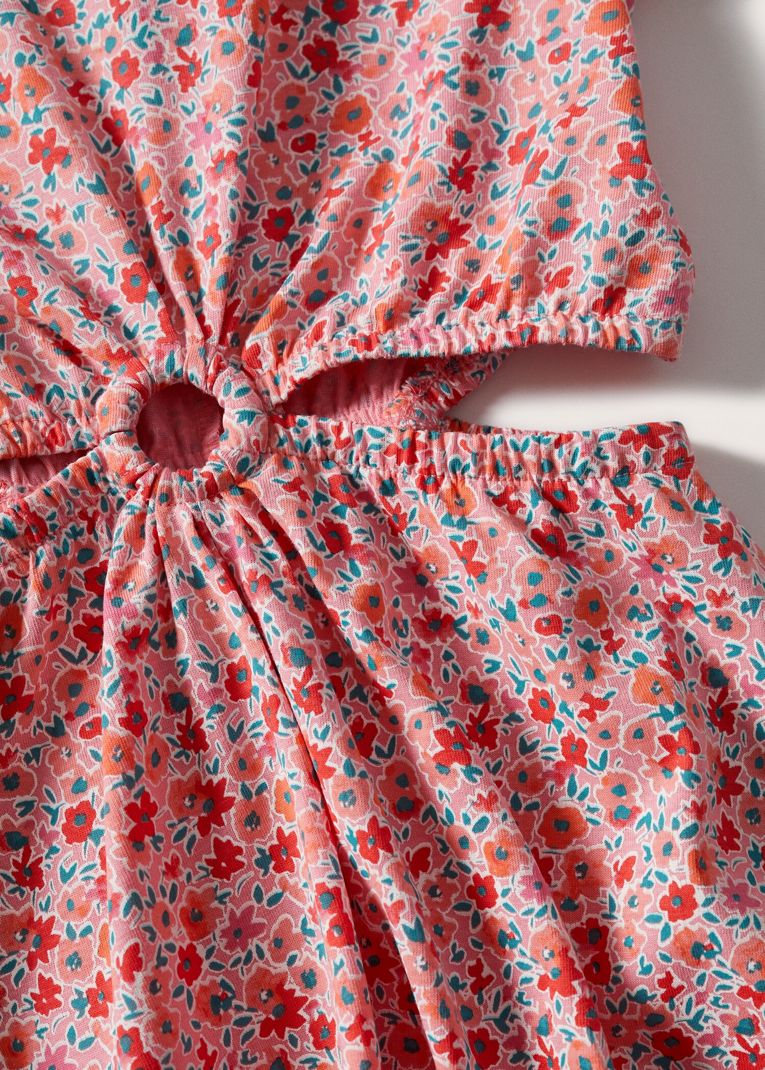 Printed cut-out detail dress - Details of the article 8