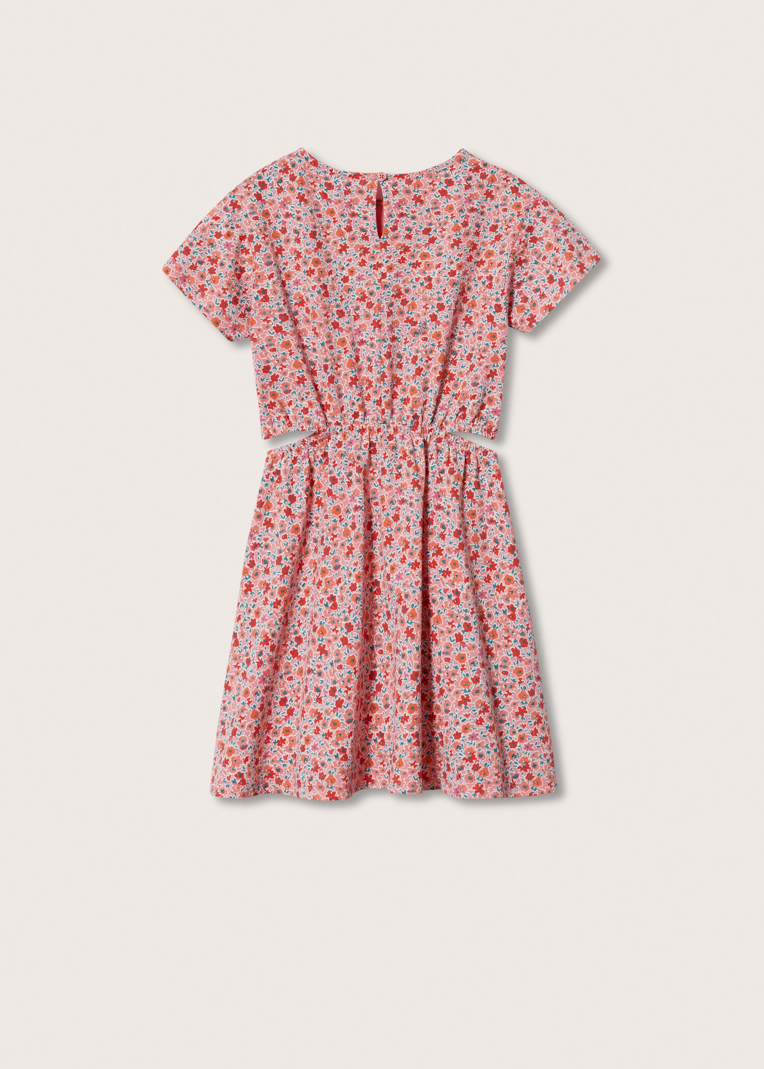 Printed cut-out detail dress - Reverse of the article
