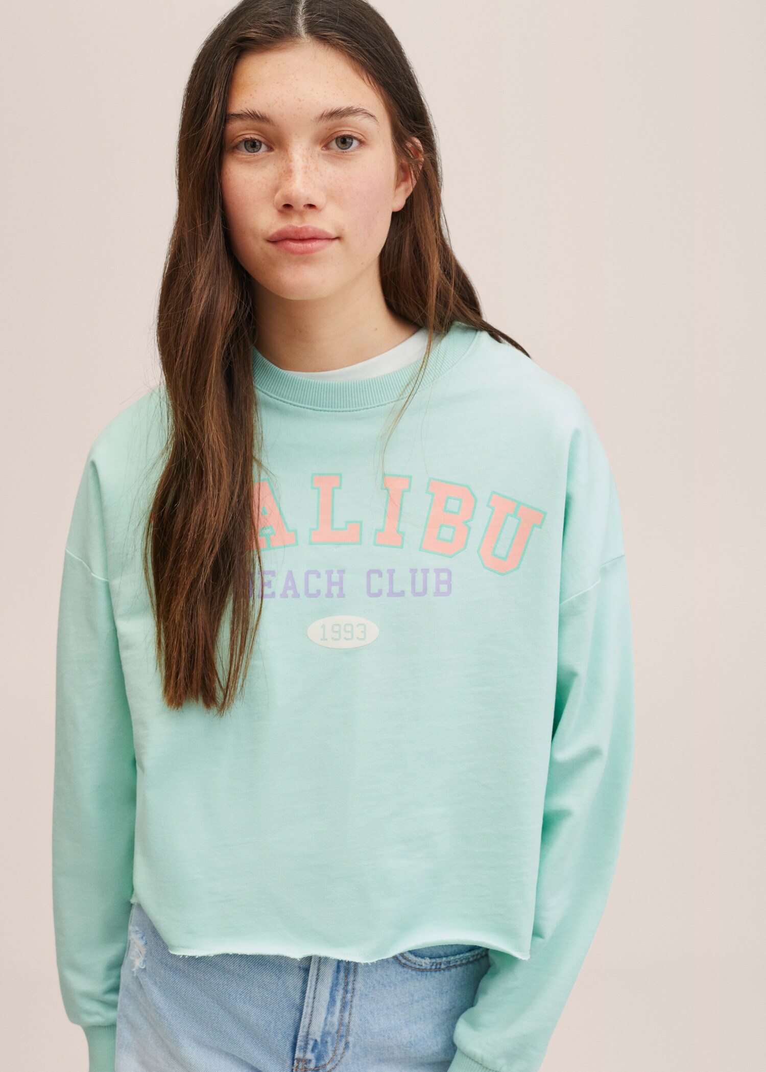 Printed message sweatshirt - Medium plane