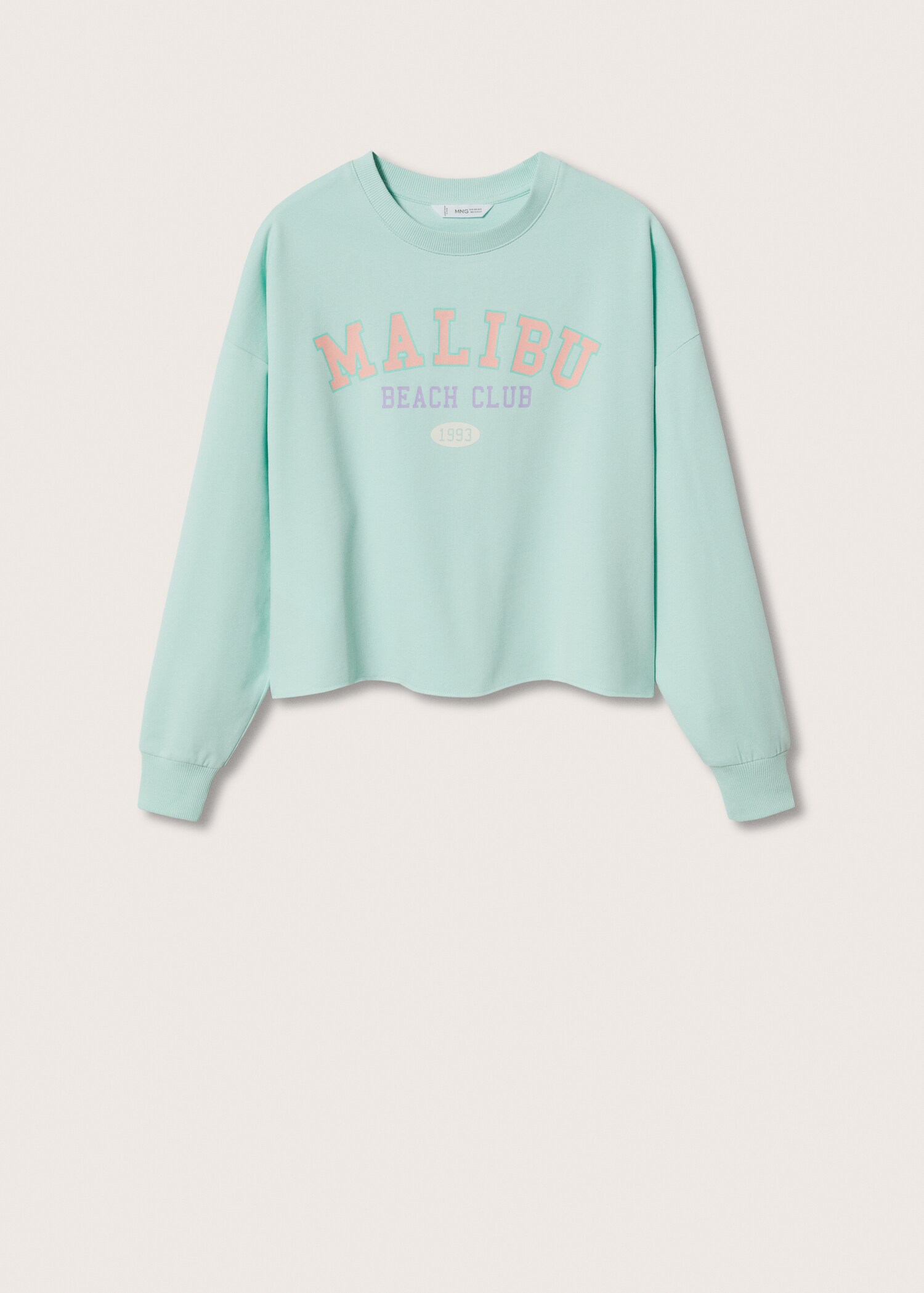 Printed message sweatshirt - Article without model