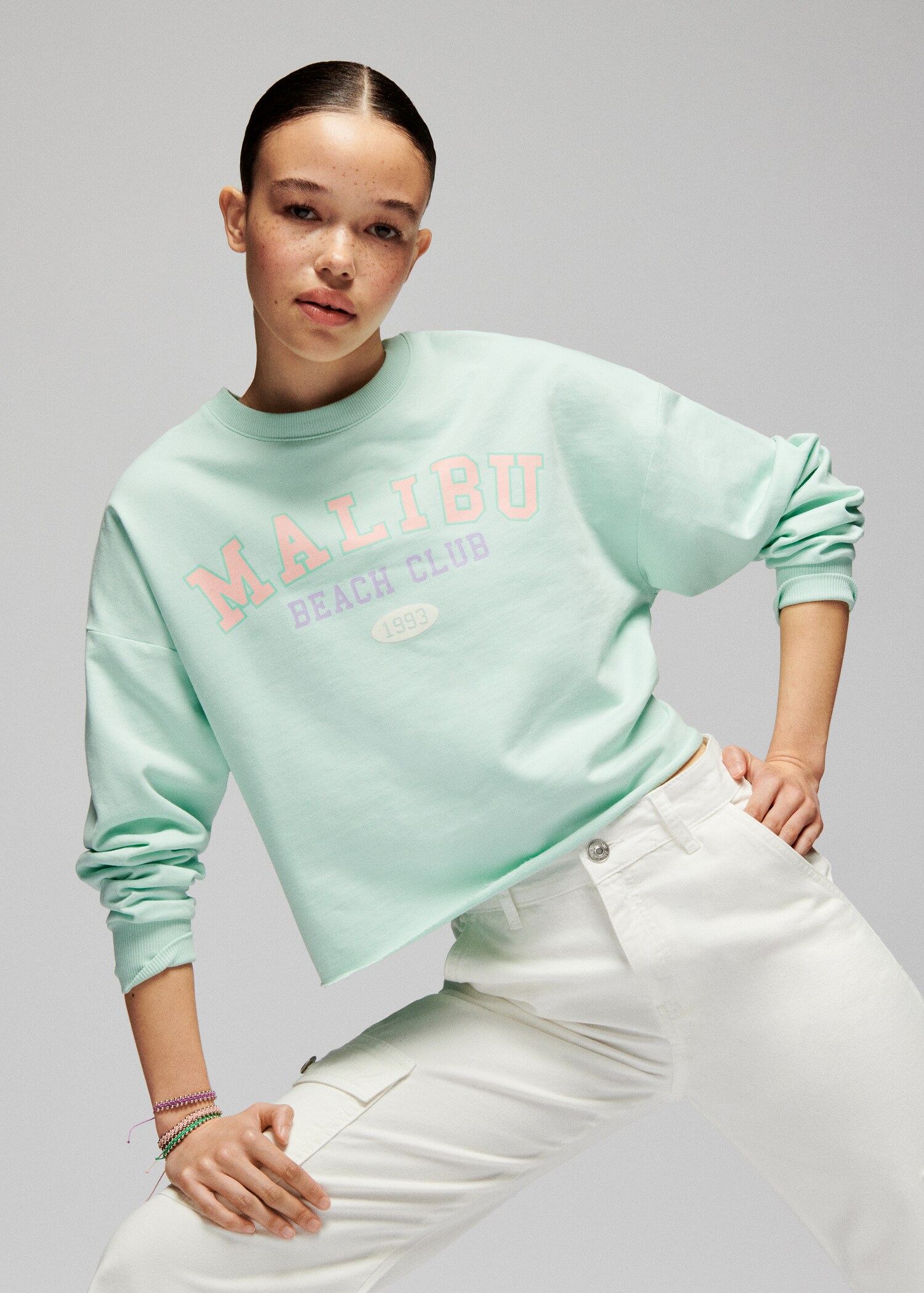 Printed message sweatshirt - Details of the article 5
