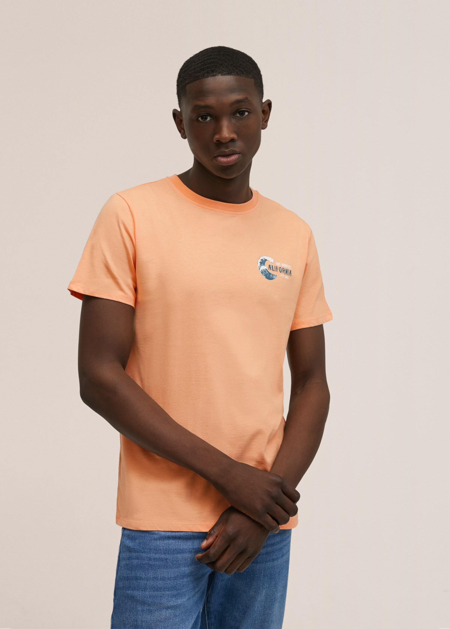 Printed cotton-blend T-shirt - Details of the article 2