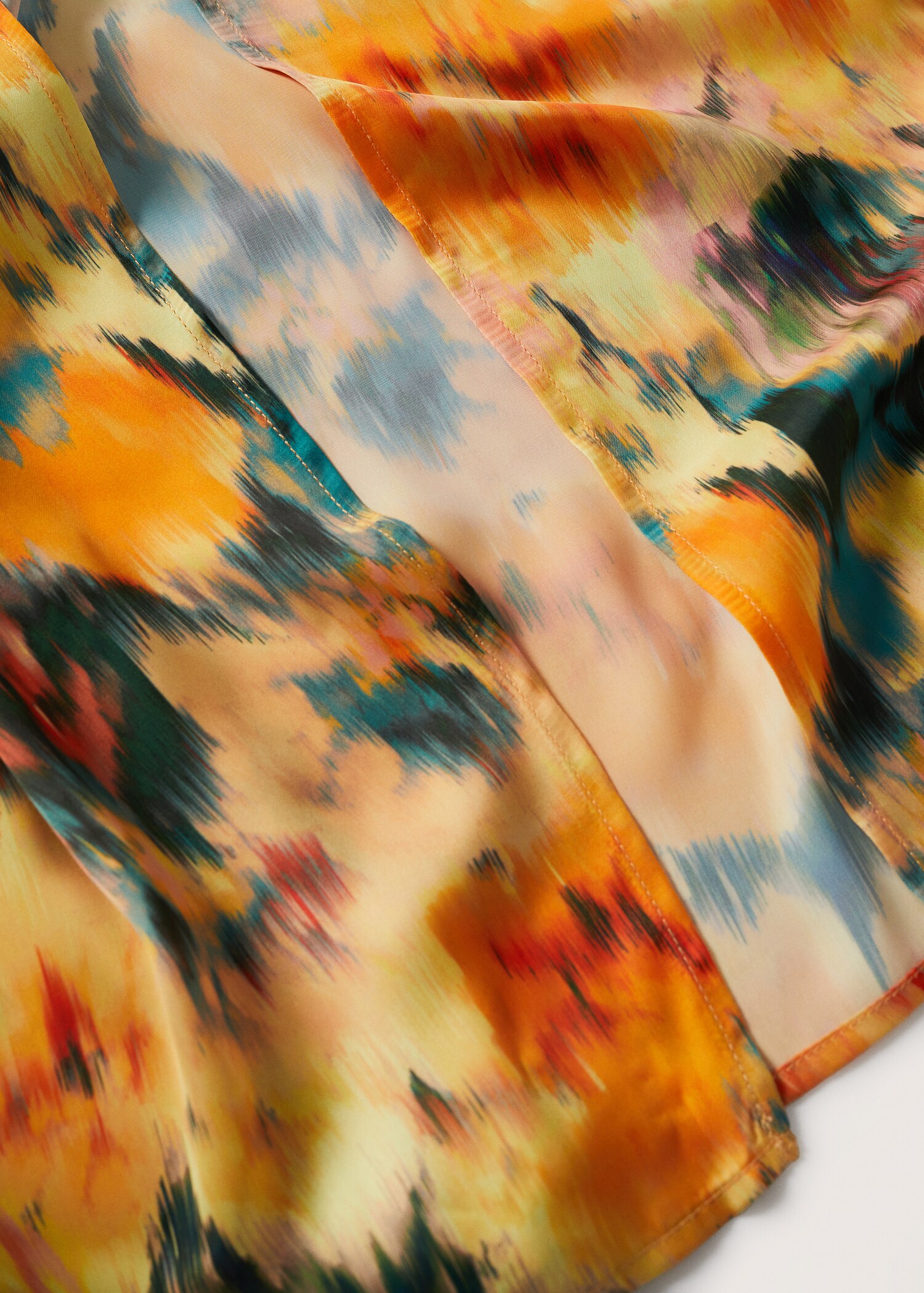 Vestido satinado estampado  - Detalle del artículo 8