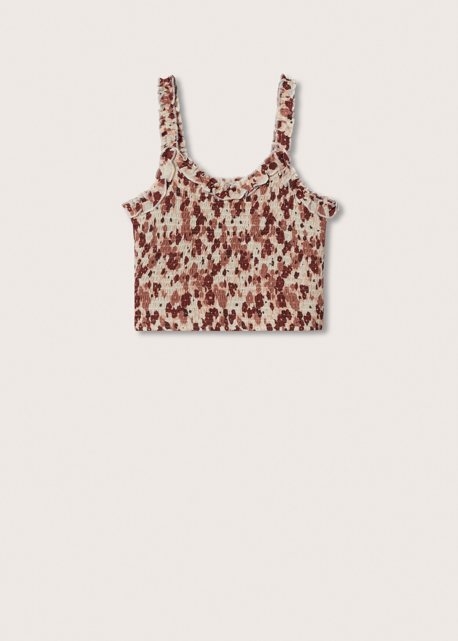 Blusa crop estampada - Artículo sin modelo
