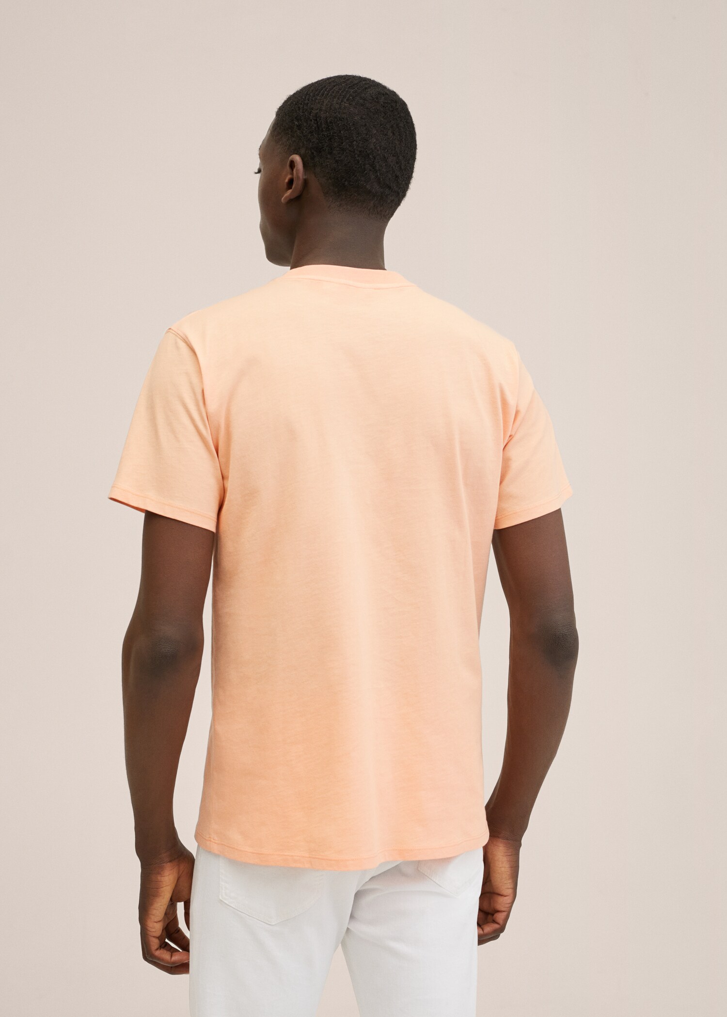 Printed cotton-blend T-shirt - Reverse of the article