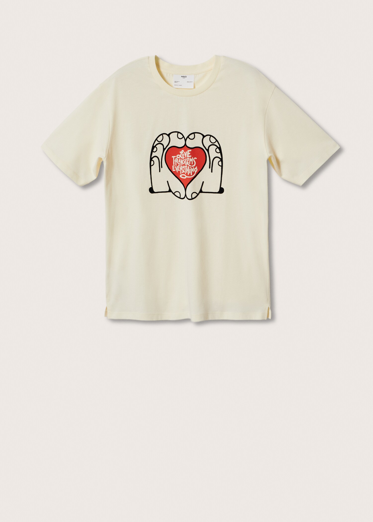Printed cotton-blend T-shirt - Article without model