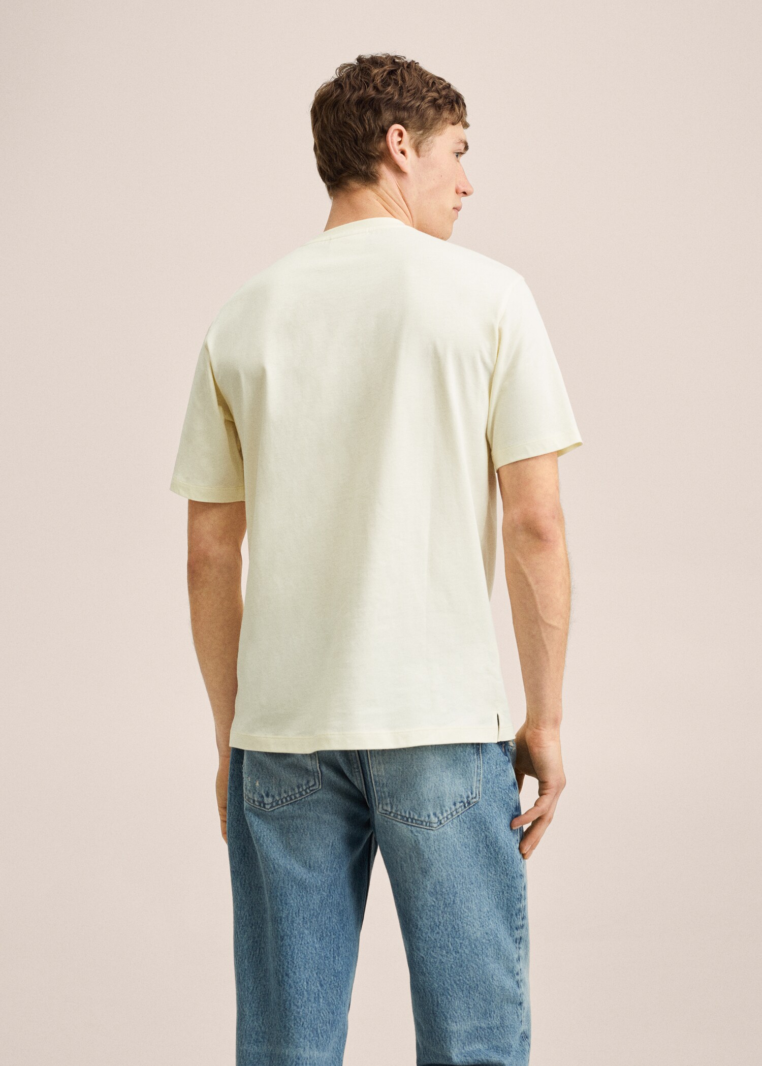 Printed cotton-blend T-shirt - Reverse of the article