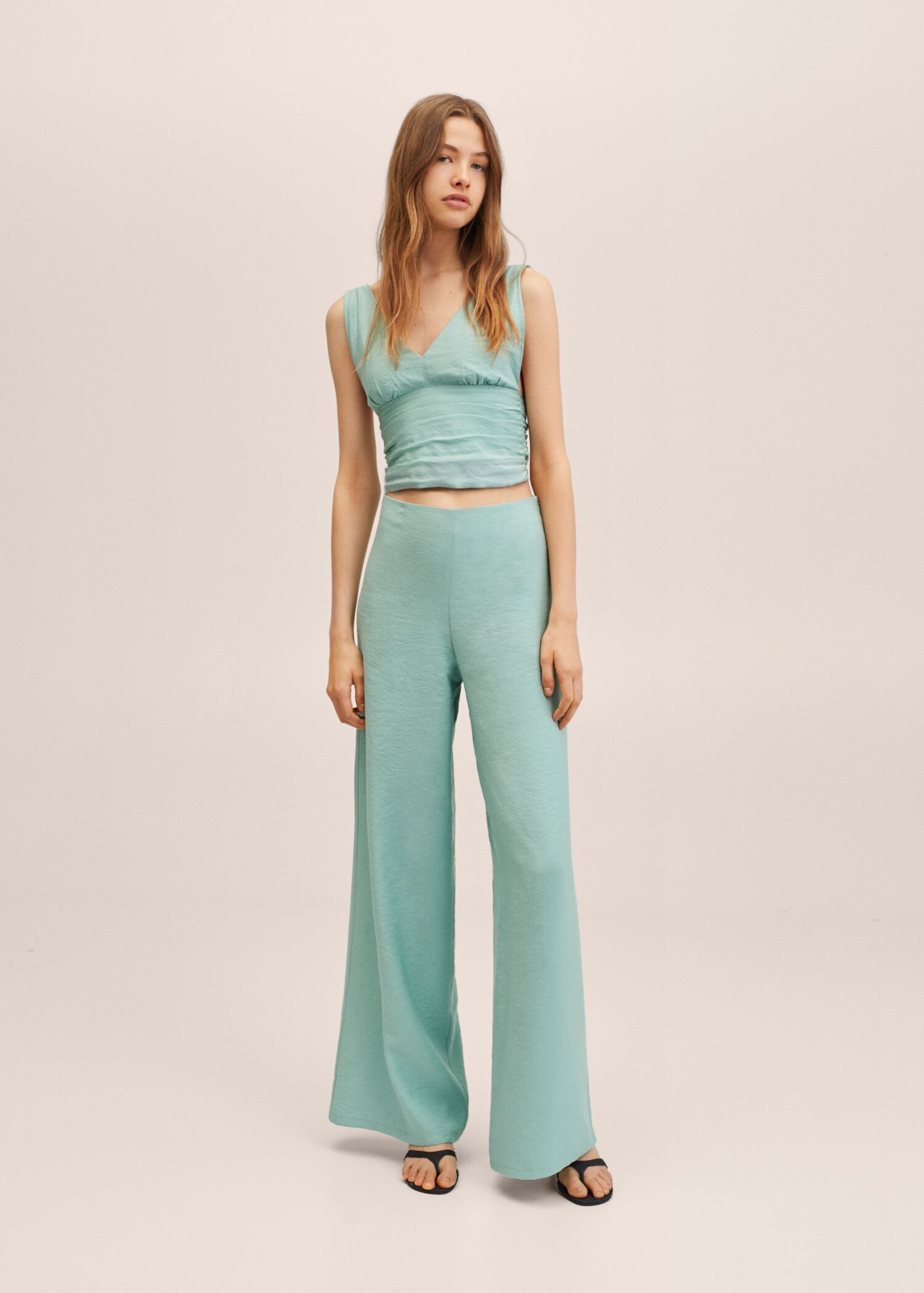 Modal palazzo trousers - Medium plane