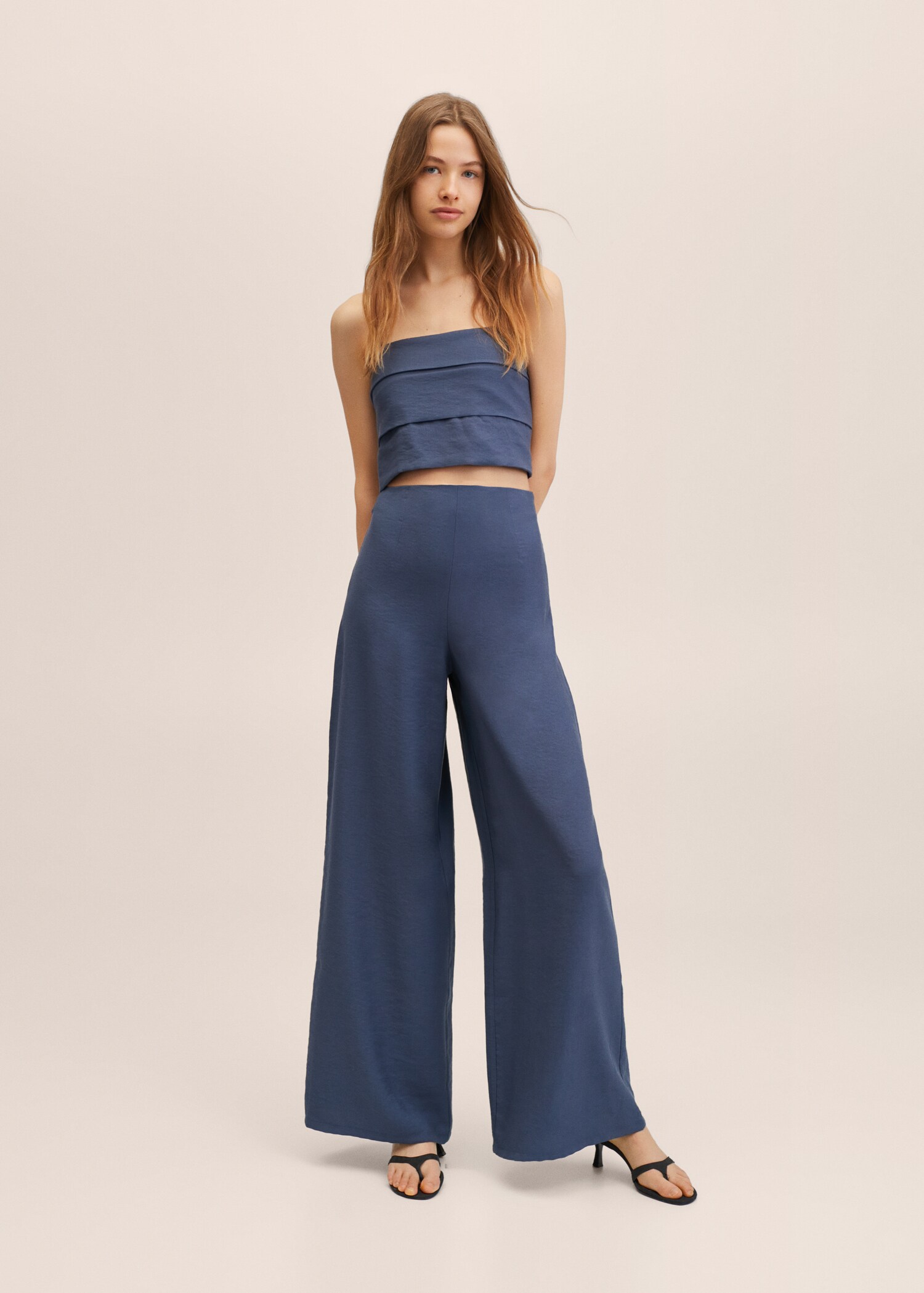 Modal palazzo trousers - Medium plane