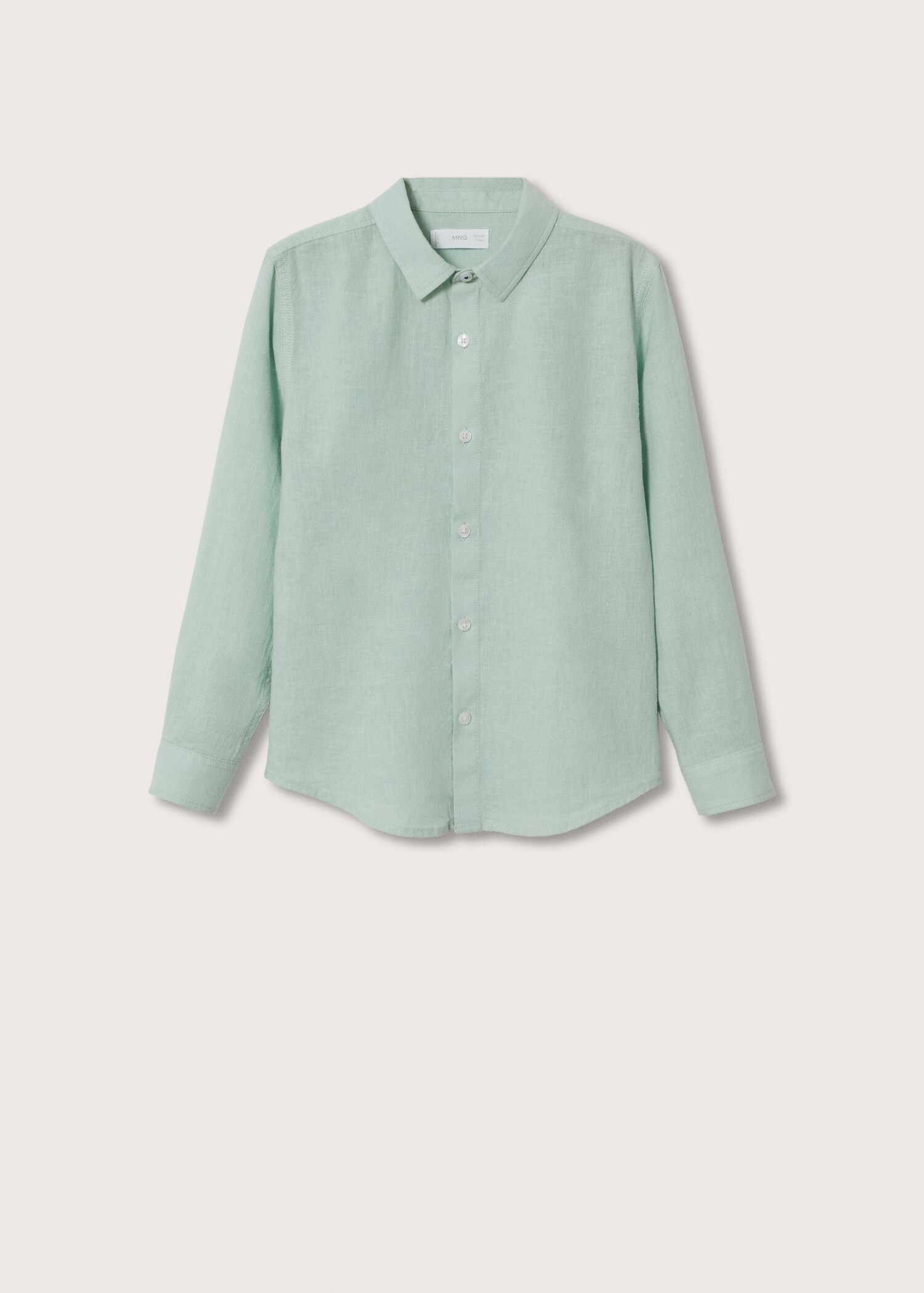 Cotton linen-blend shirt - Article without model
