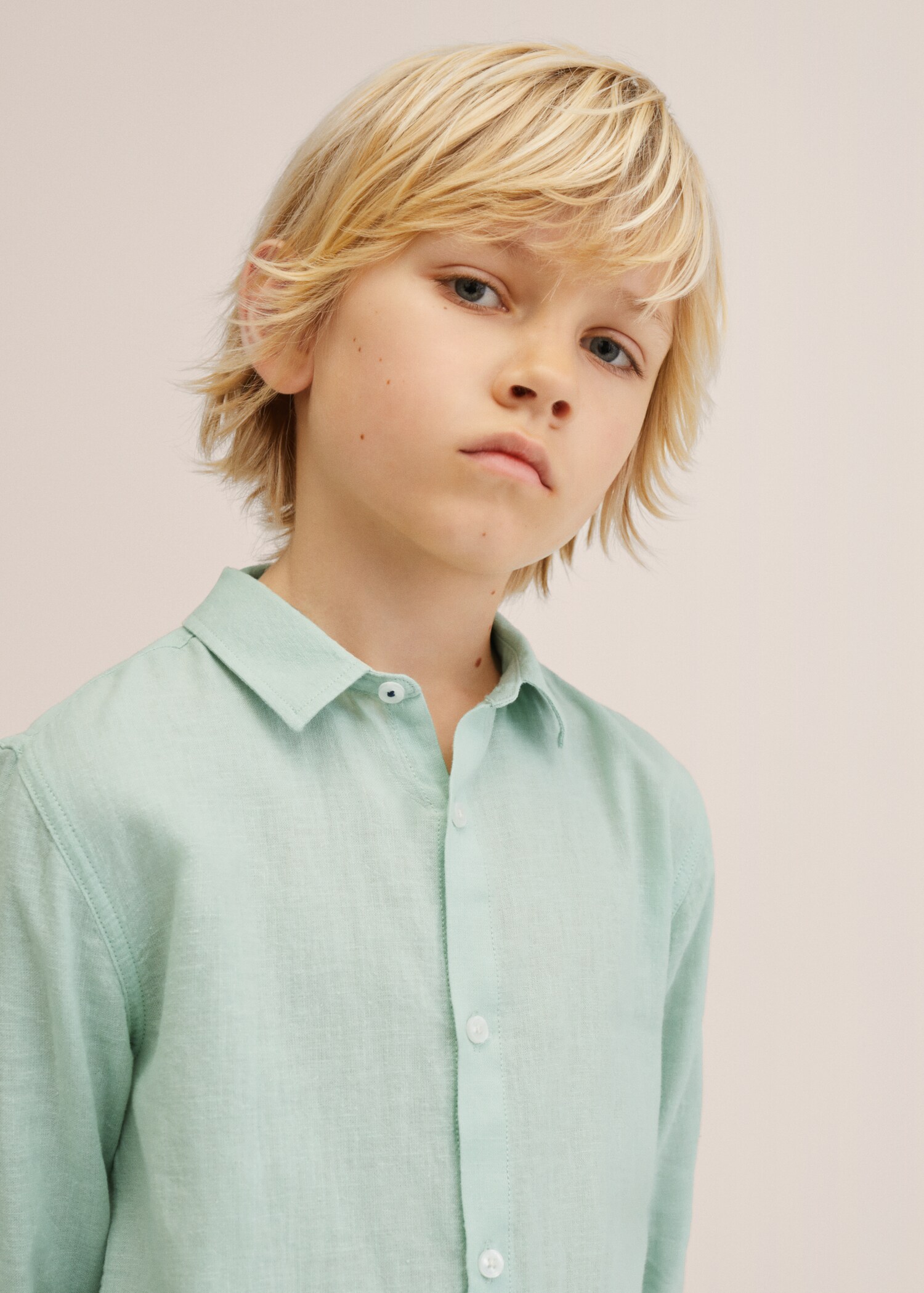 Cotton linen-blend shirt - Details of the article 1