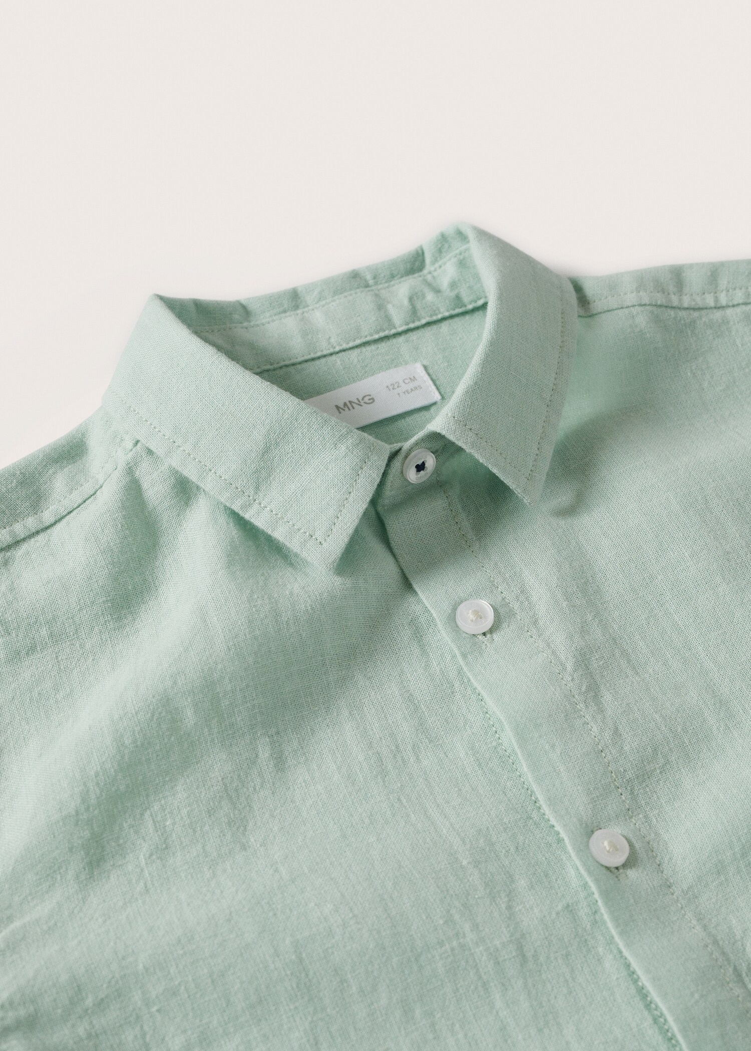 Cotton linen-blend shirt - Details of the article 8