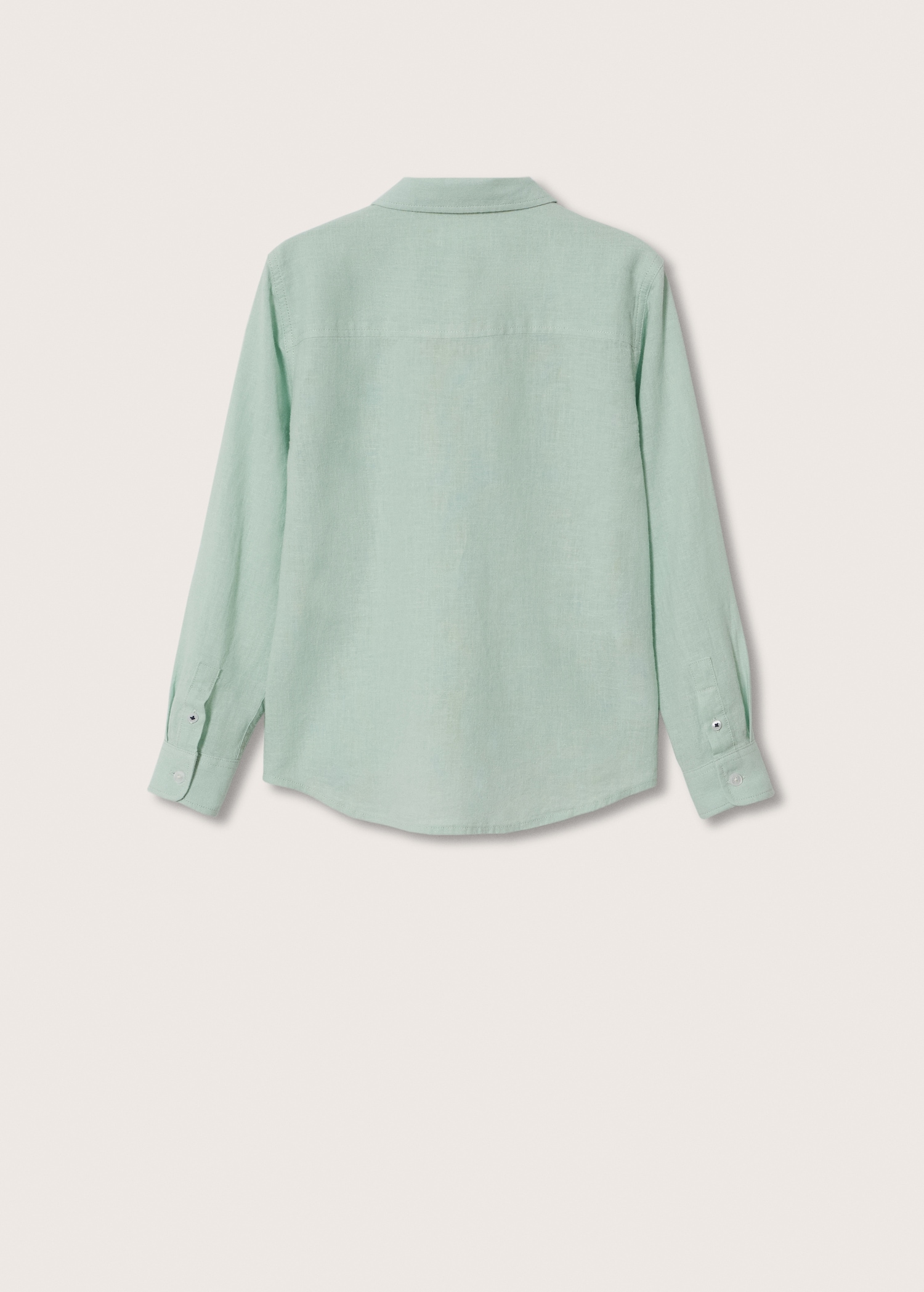 Cotton linen-blend shirt - Reverse of the article