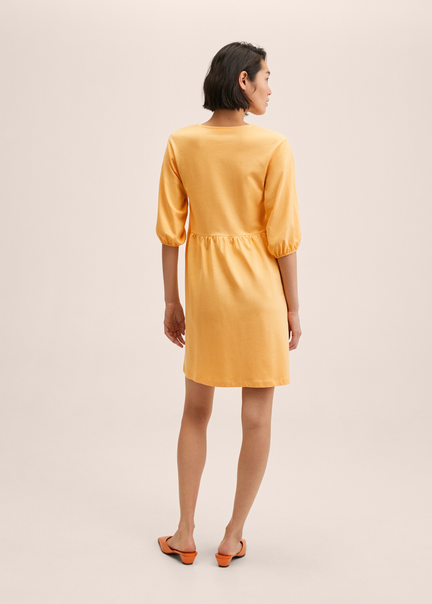 Oversized Kleid aus Baumwolle - Rückseite des Artikels