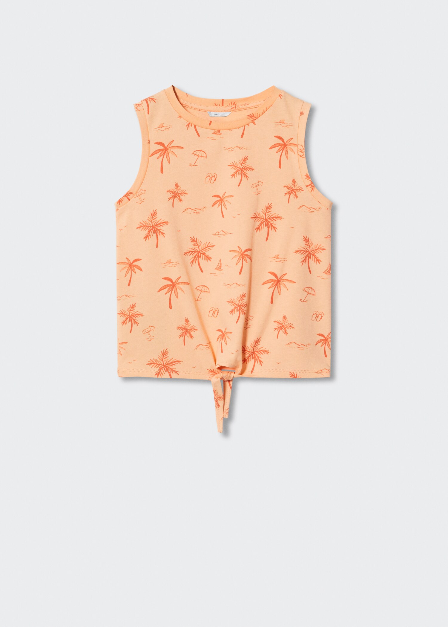 Sleeveless print t-shirt - Article without model