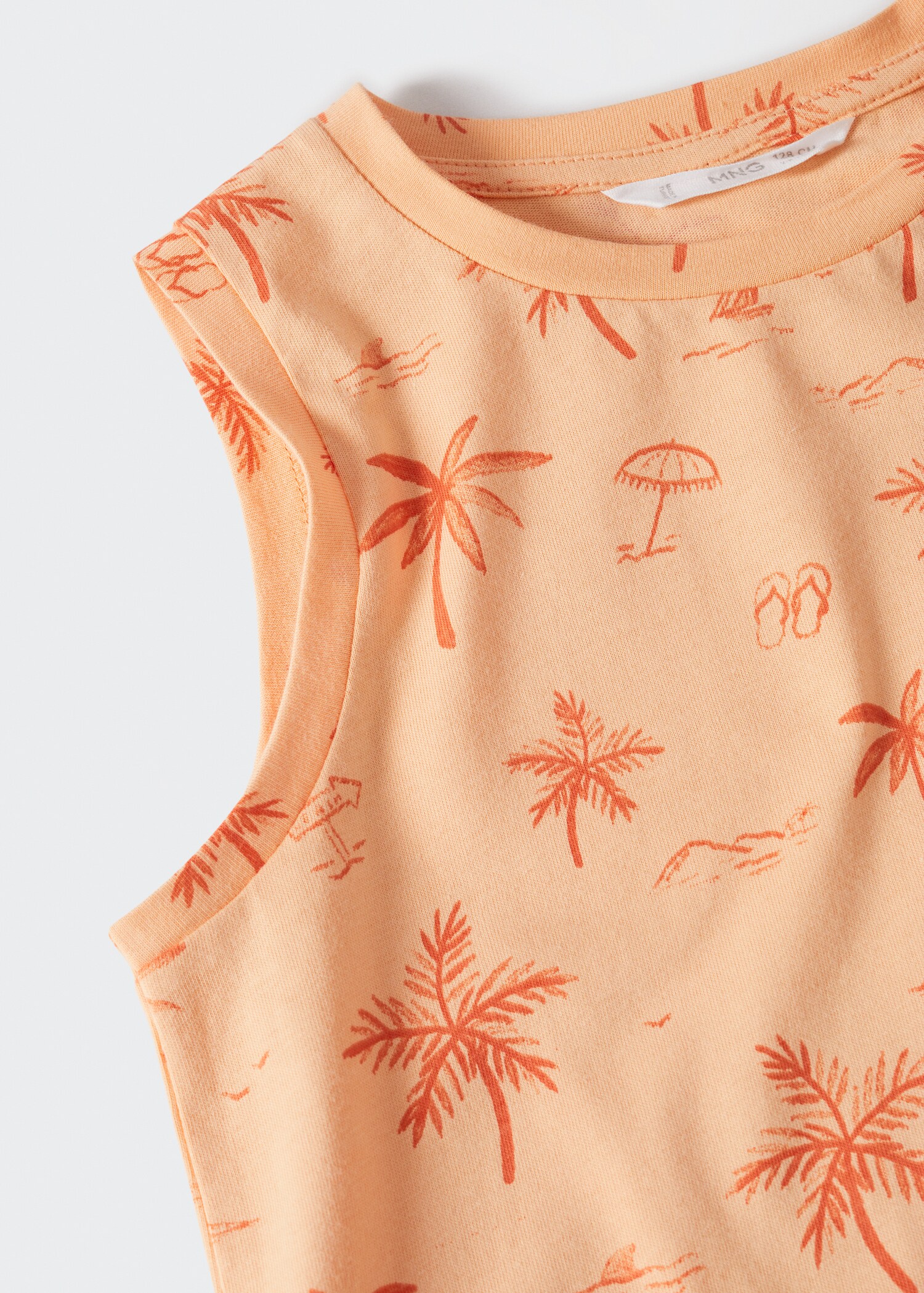 Sleeveless print t-shirt - Details of the article 8