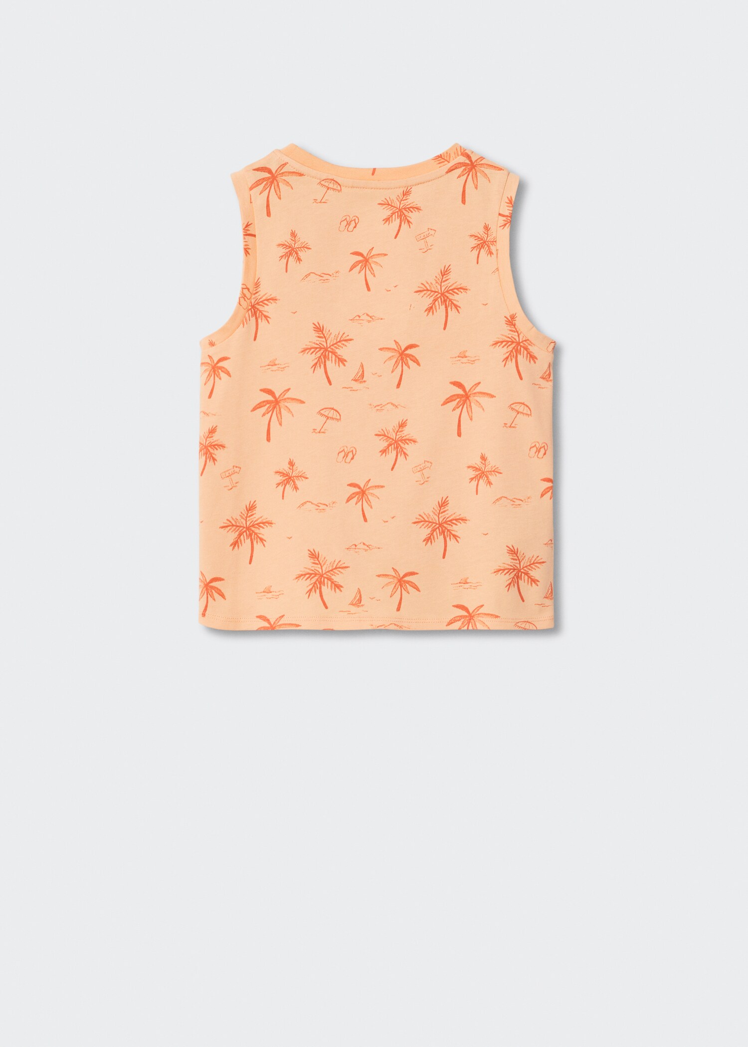 Sleeveless print t-shirt - Reverse of the article