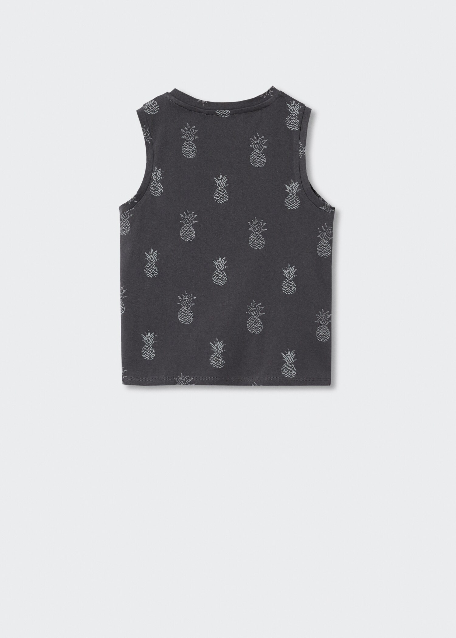 Sleeveless print t-shirt - Reverse of the article