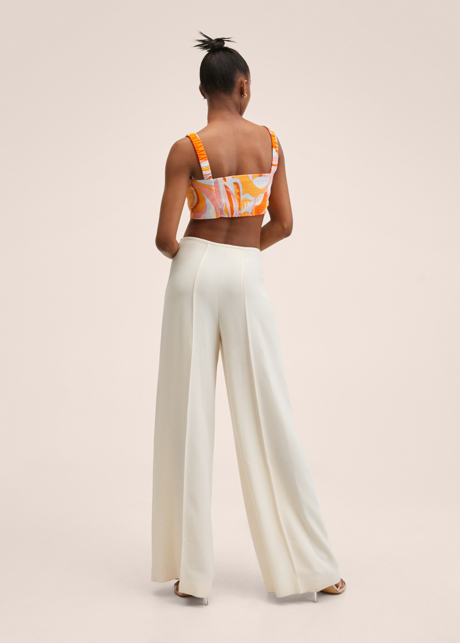 Gemustertes Crop-Top  - Rückseite des Artikels
