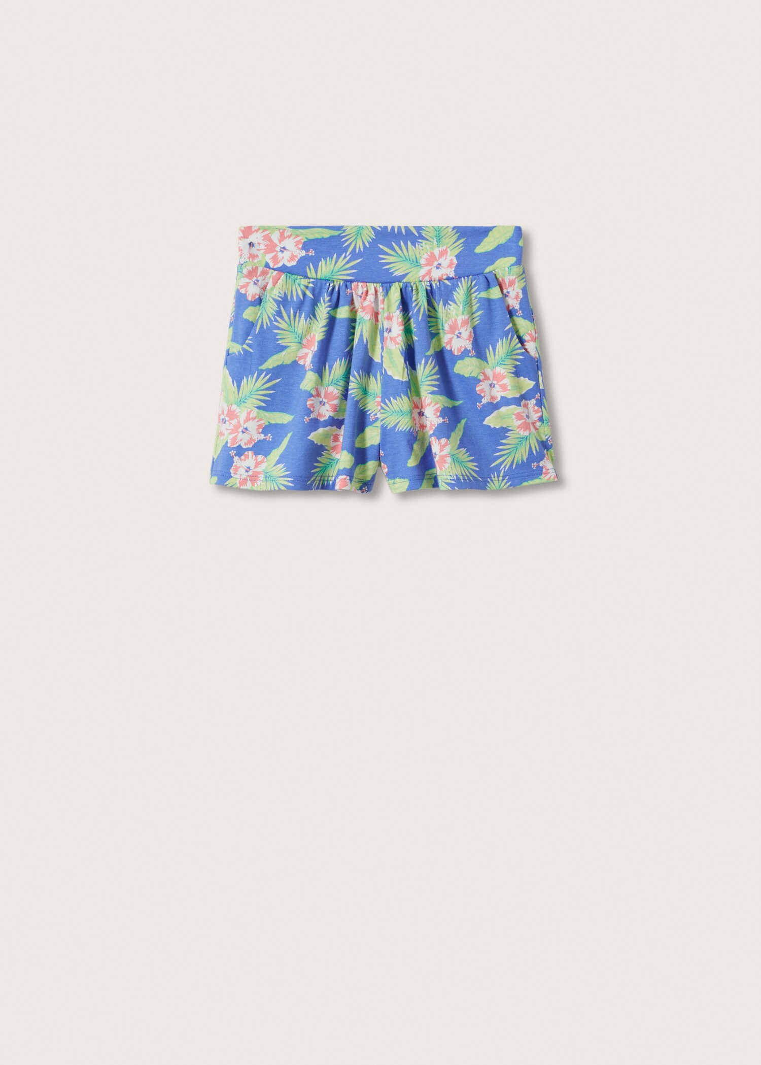 Shorts met tropische print - Artikel zonder model