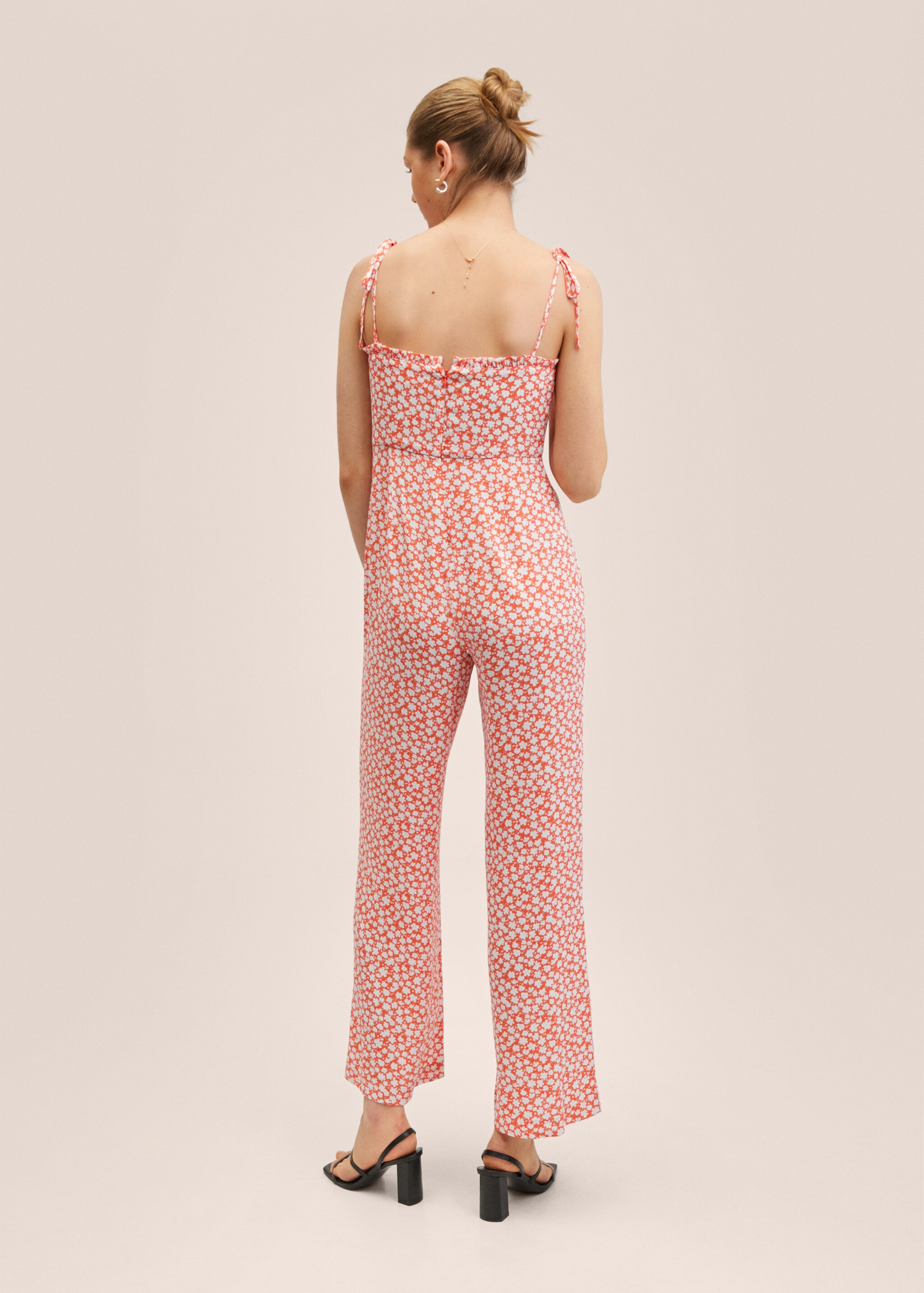Floral print jumpsuit - Reverse of the article