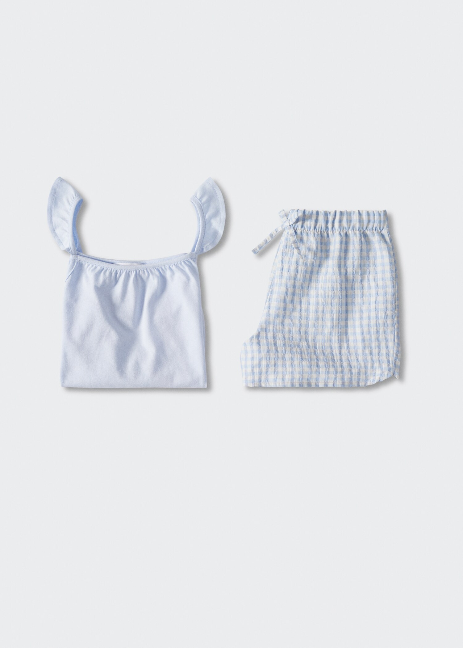 Pijama corto cuadro vichy - Artículo sin modelo