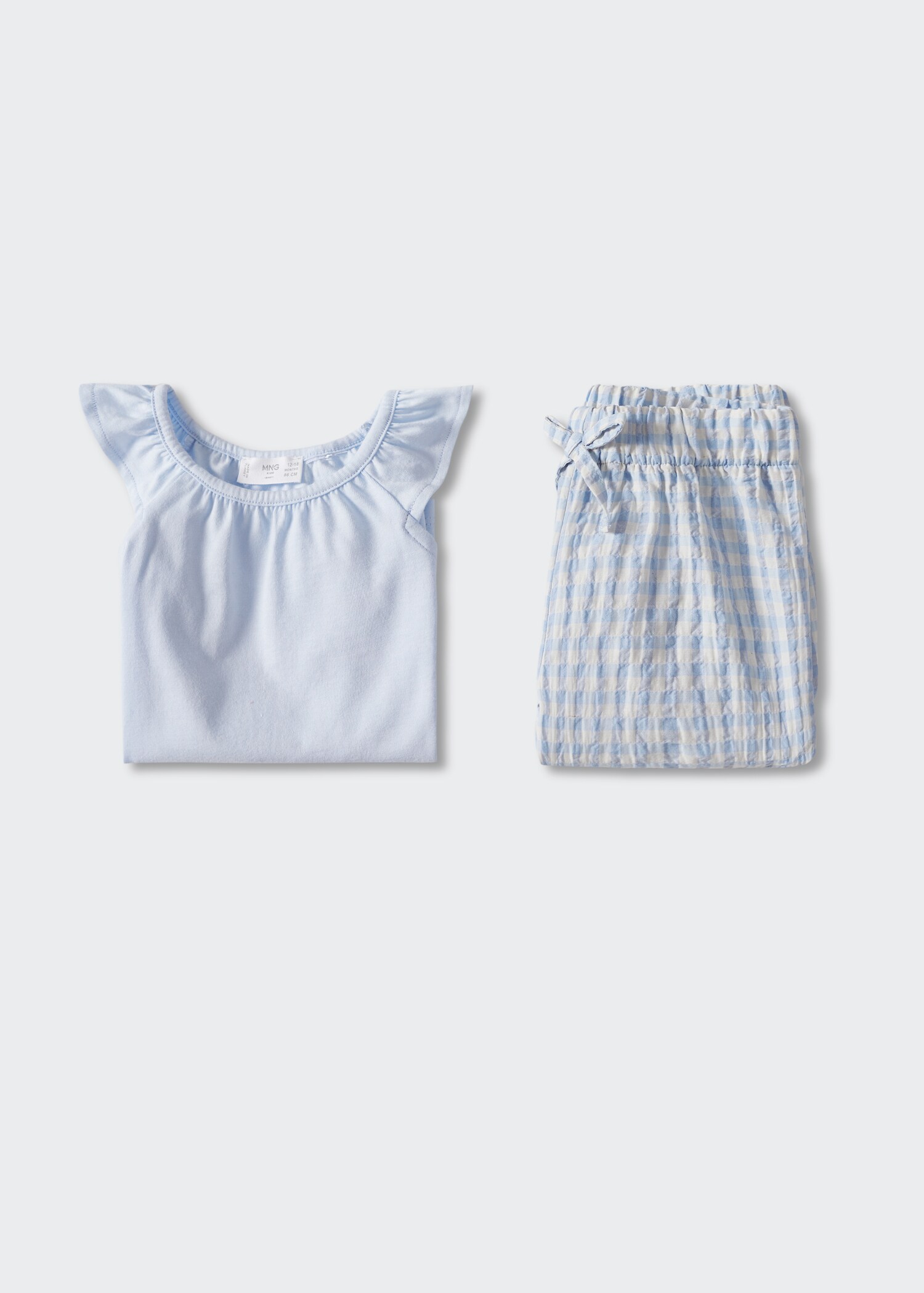 Pijama corto cuadro vichy - Artículo sin modelo