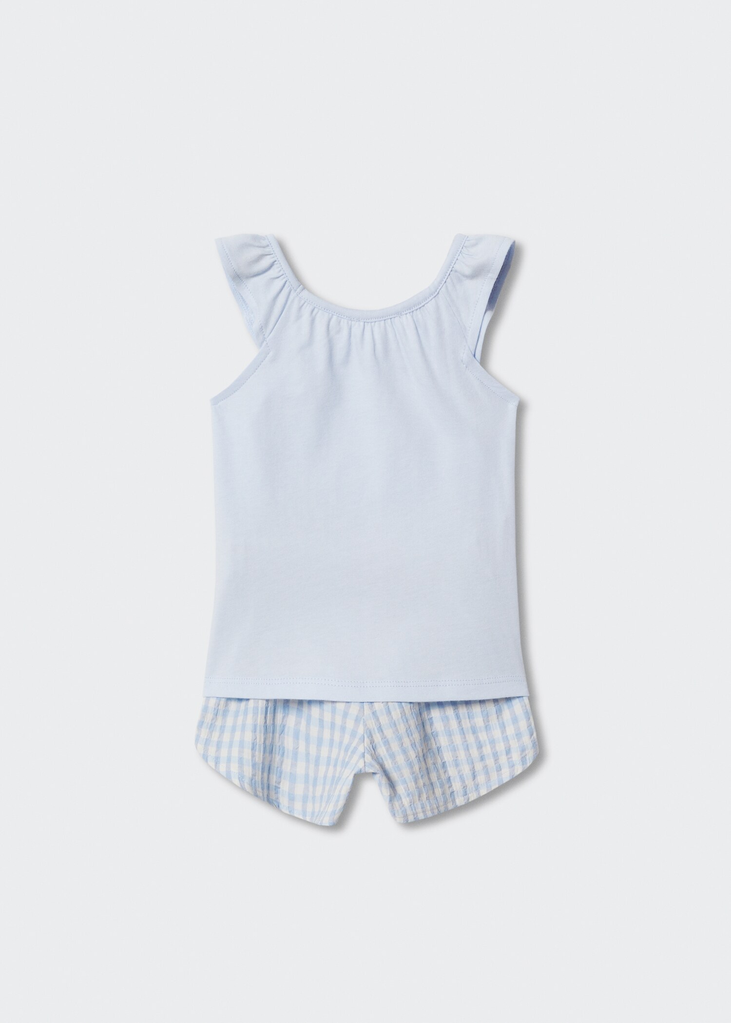Pijama corto cuadro vichy - Reverso del artículo