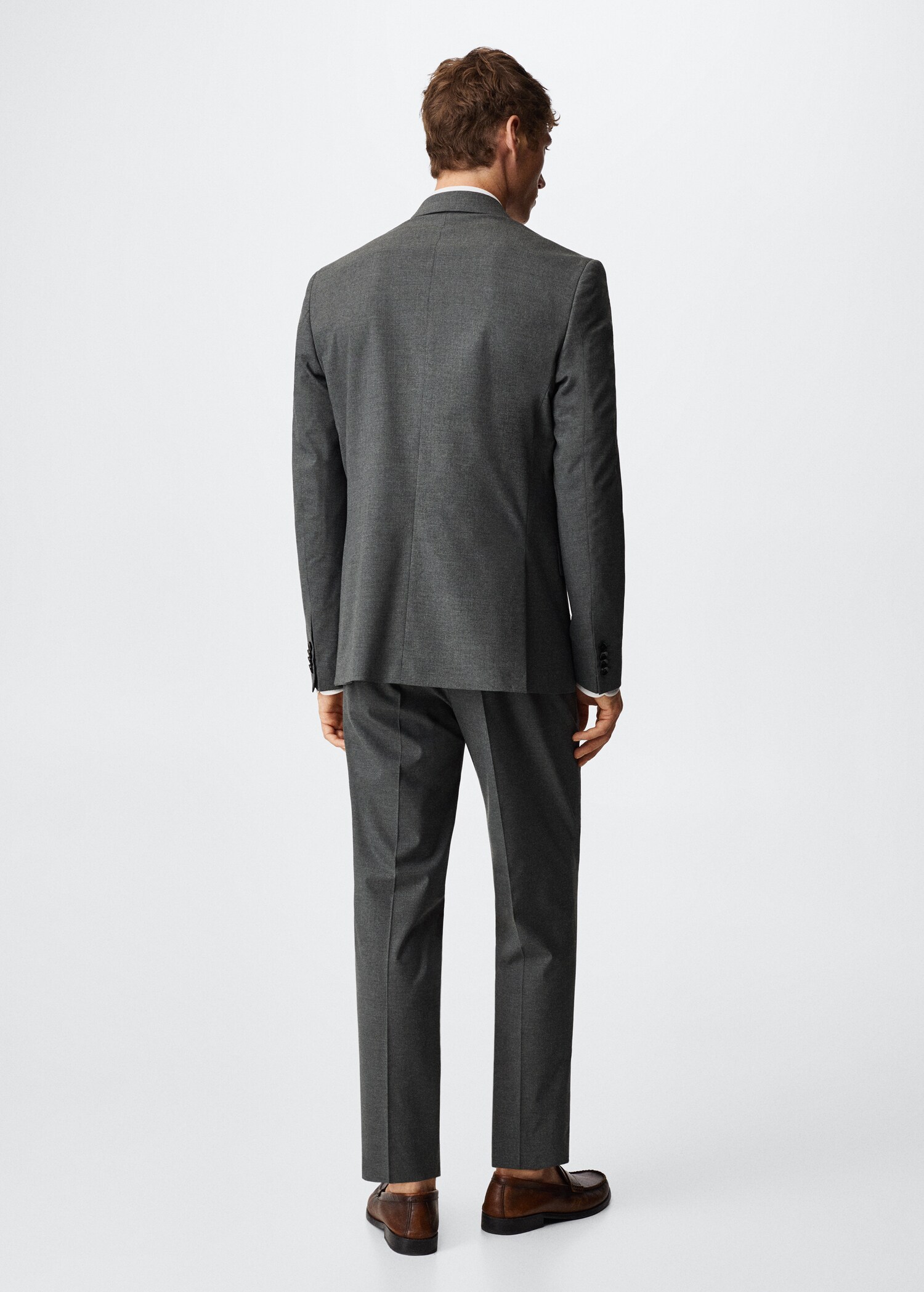 Americana vestir slim fit creuada - Revers de l'article