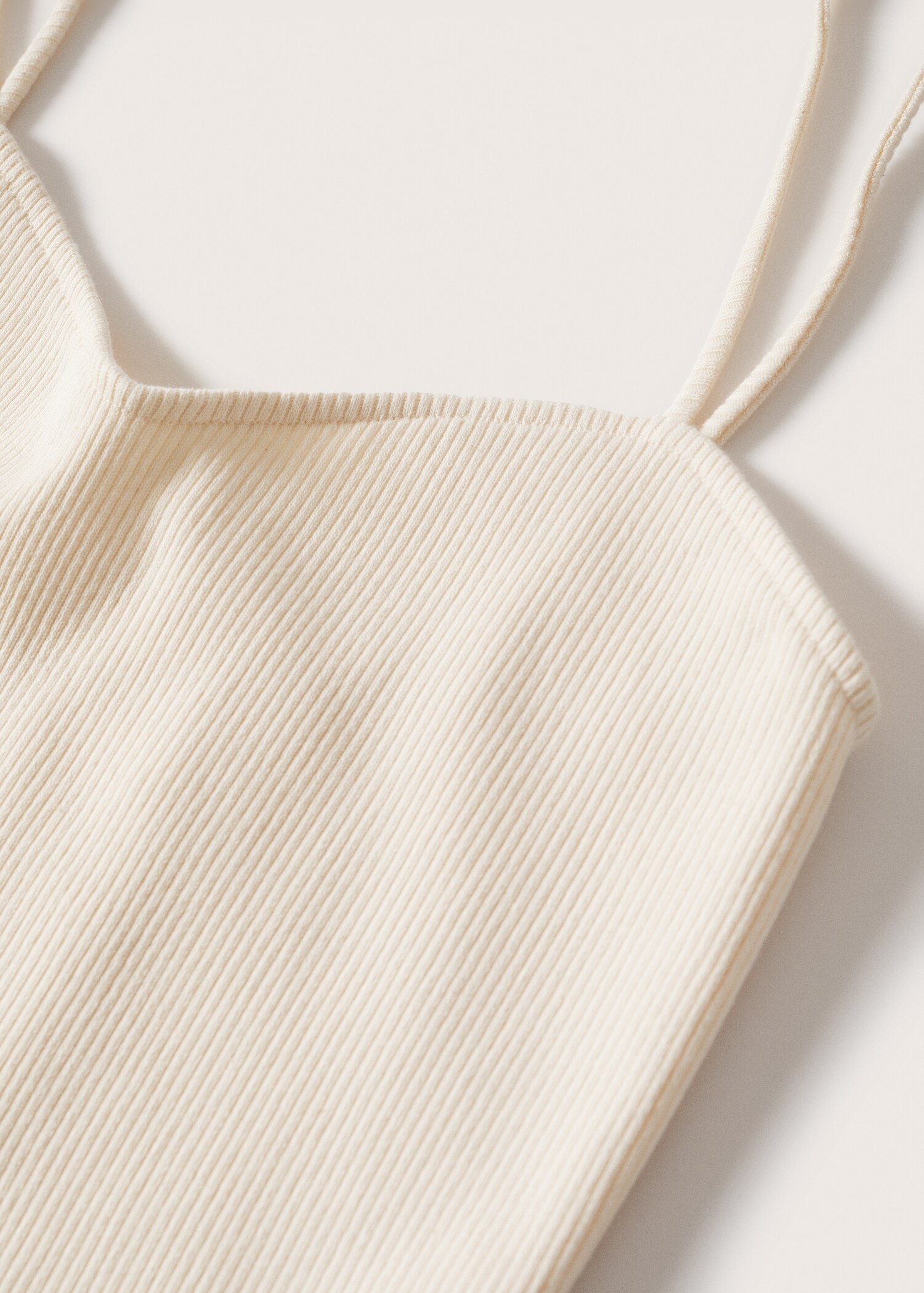 Ribbed cotton-blend top - Details of the article 8