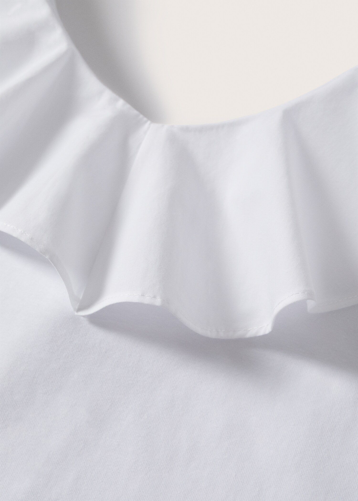 Ruffle cotton T-shirt - Details of the article 8