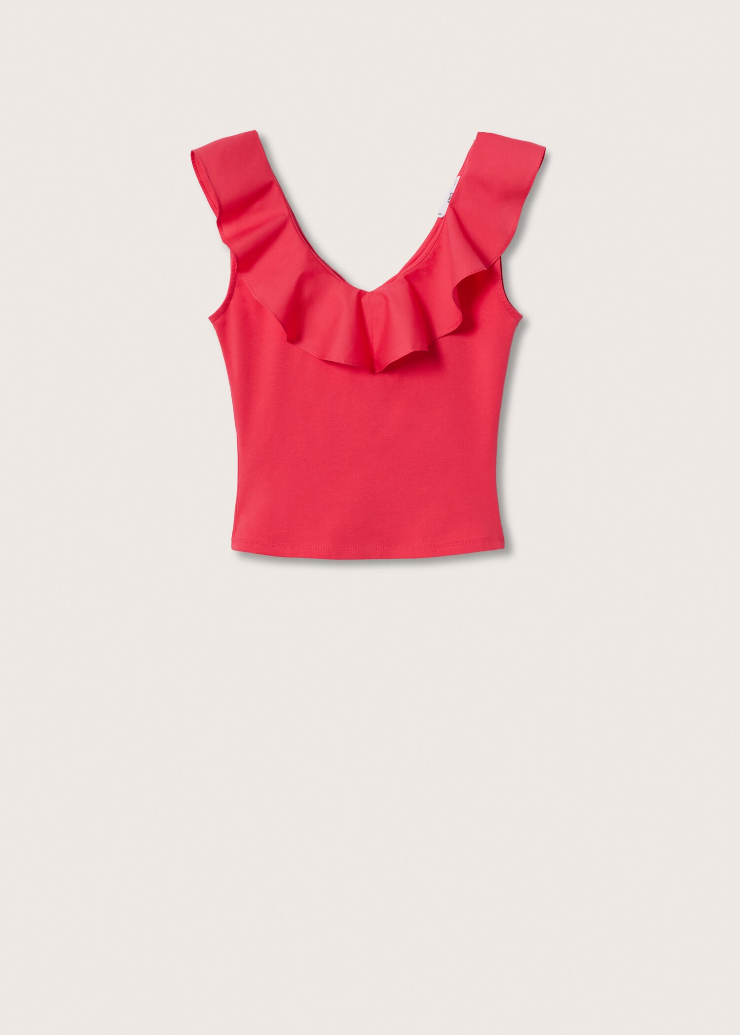 Ruffle cotton T-shirt - Article without model