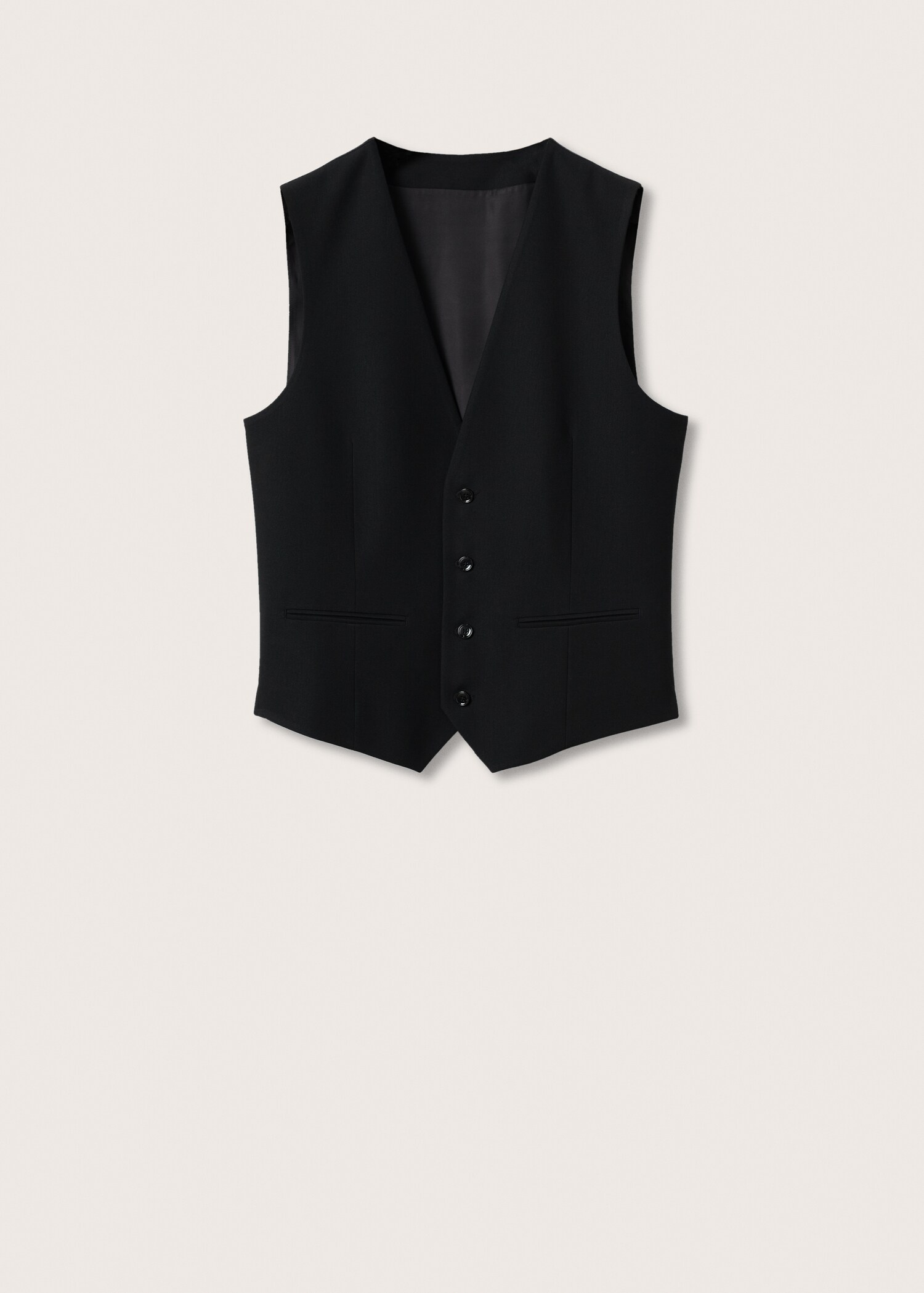 Super slim-fit suit waistcoat - Article without model