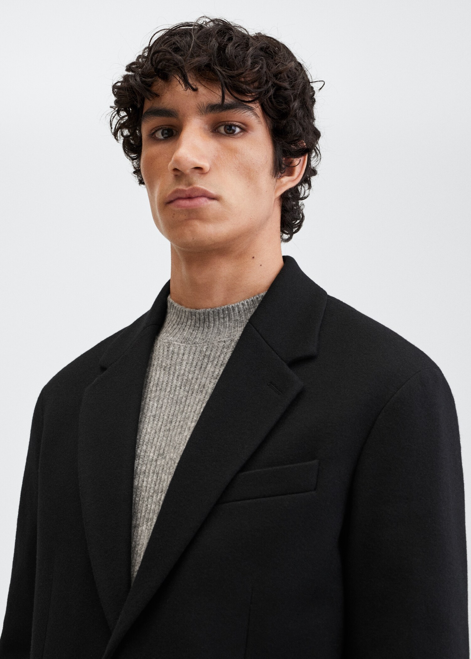 Virgin wool regular tailored jacket - Details of the article 1