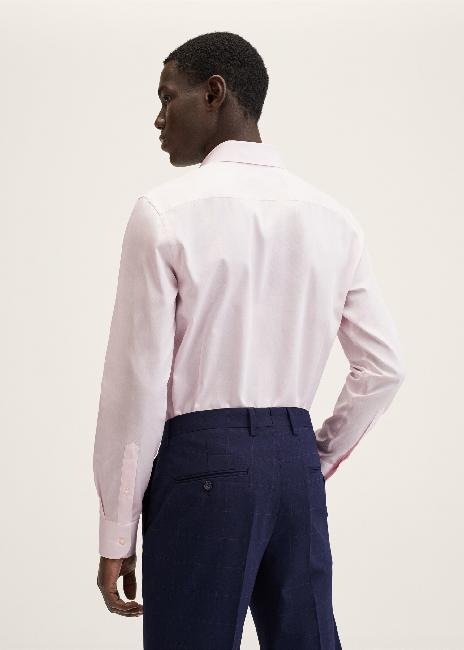 Camisa traje slim fit algodón - Reverso del artículo