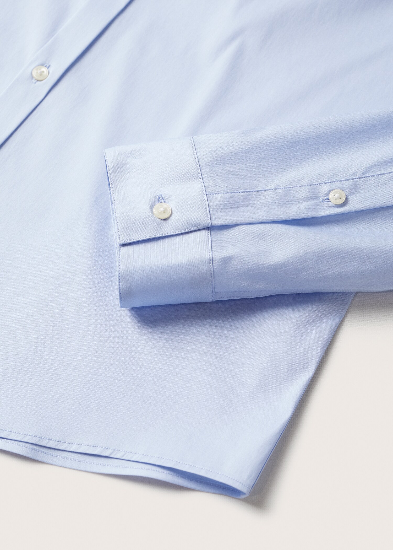 Super slim fit cotton stretch suit shirt - Details of the article 7