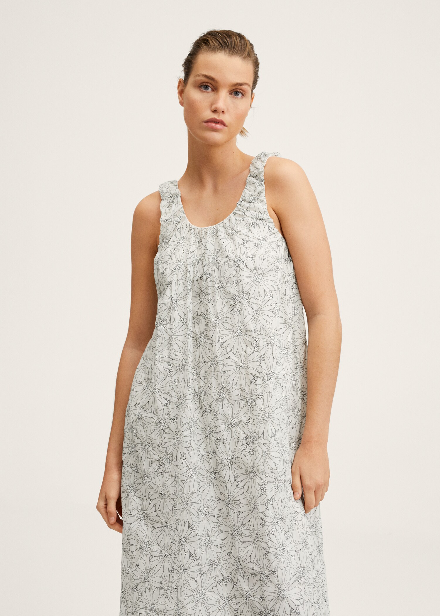 Flowers cotton dress - Medium plane