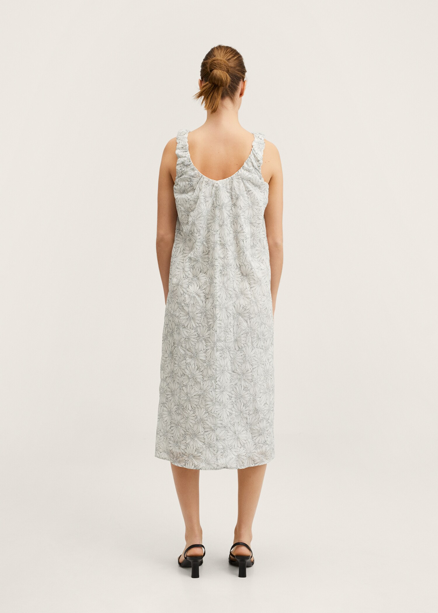 Flowers cotton dress - Reverse of the article